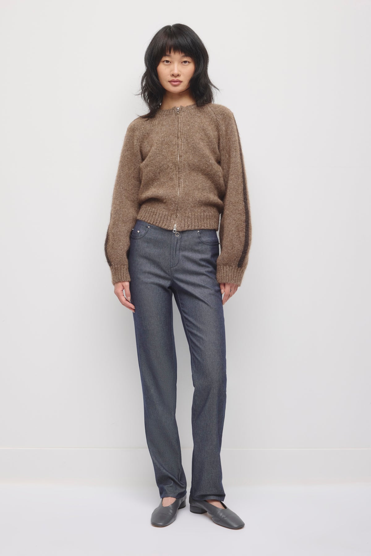 Model is 5’9” and is wearing a size 2.