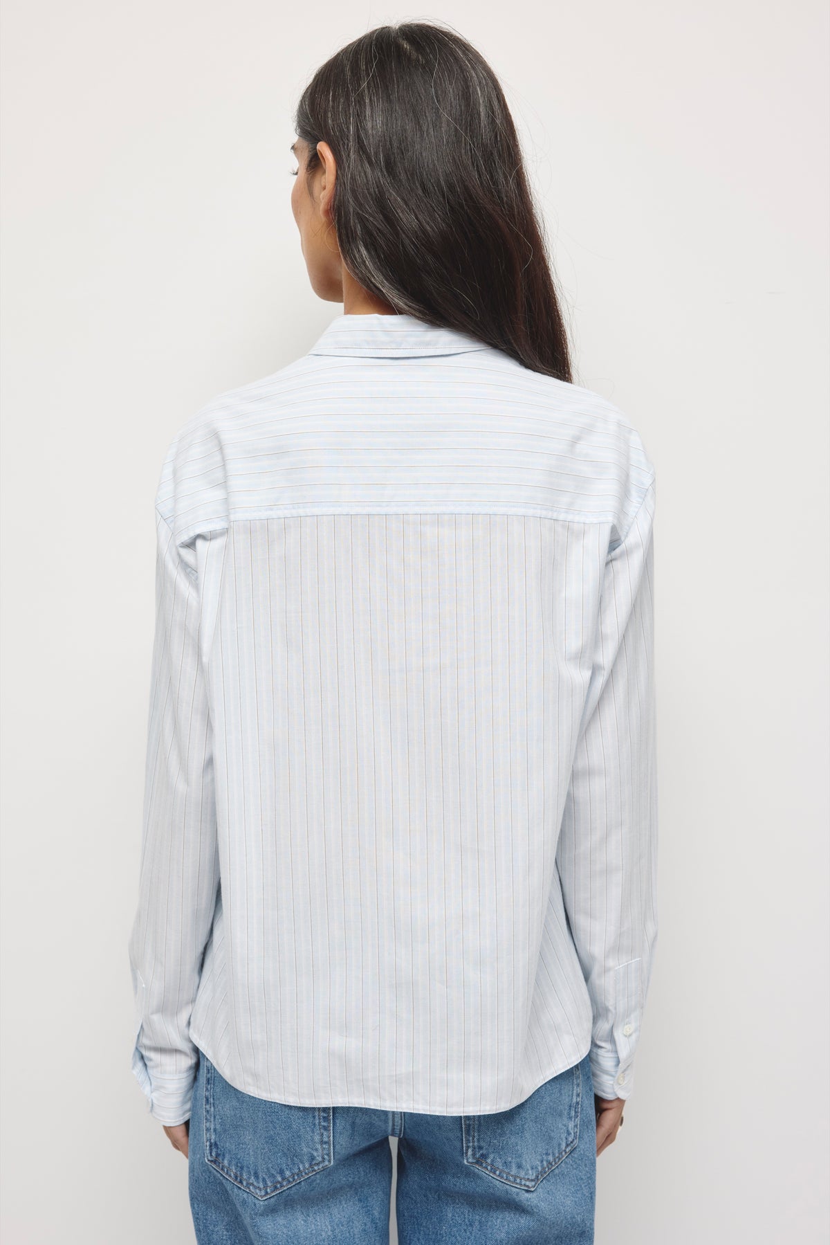Women's Maraaya Shirt in Blue Aura Stripe