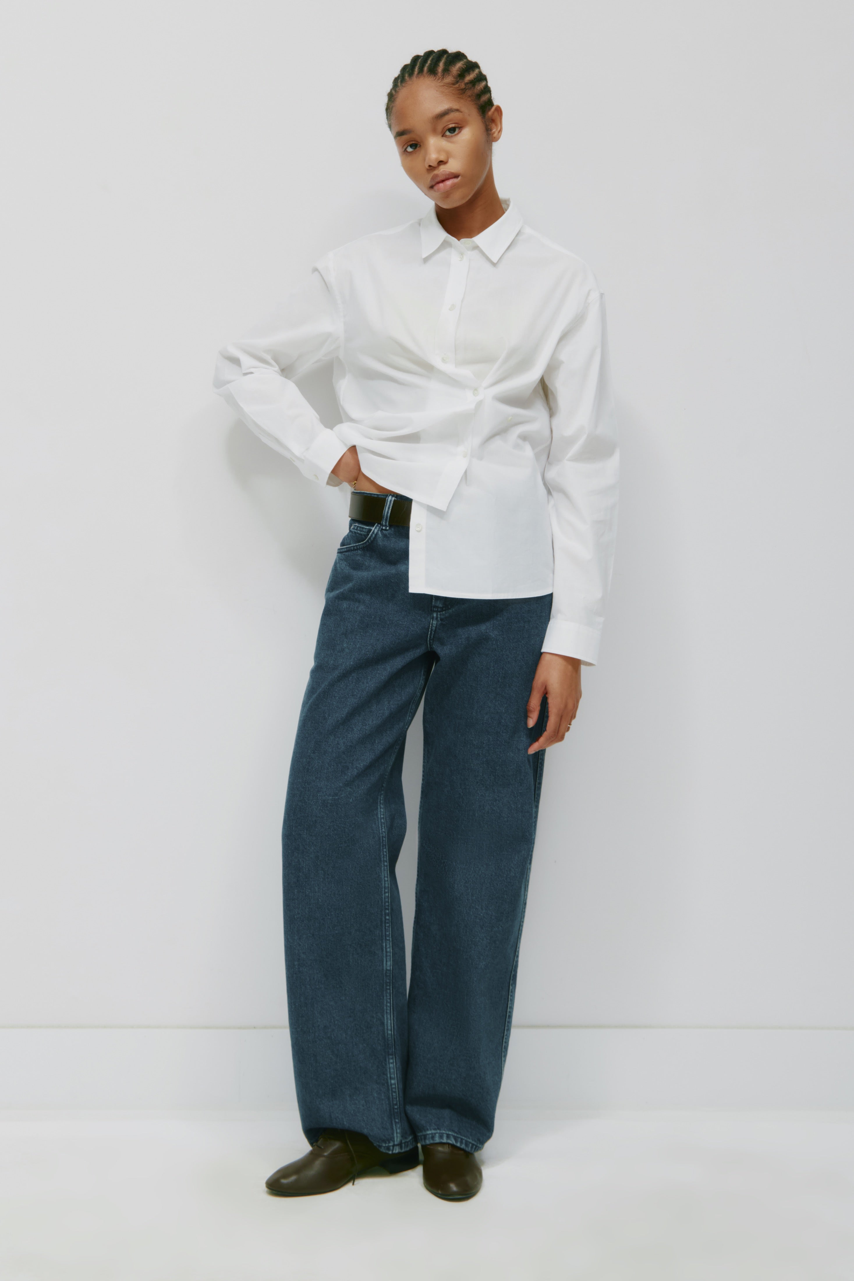 Chemise Maraaya pour femme en blanc