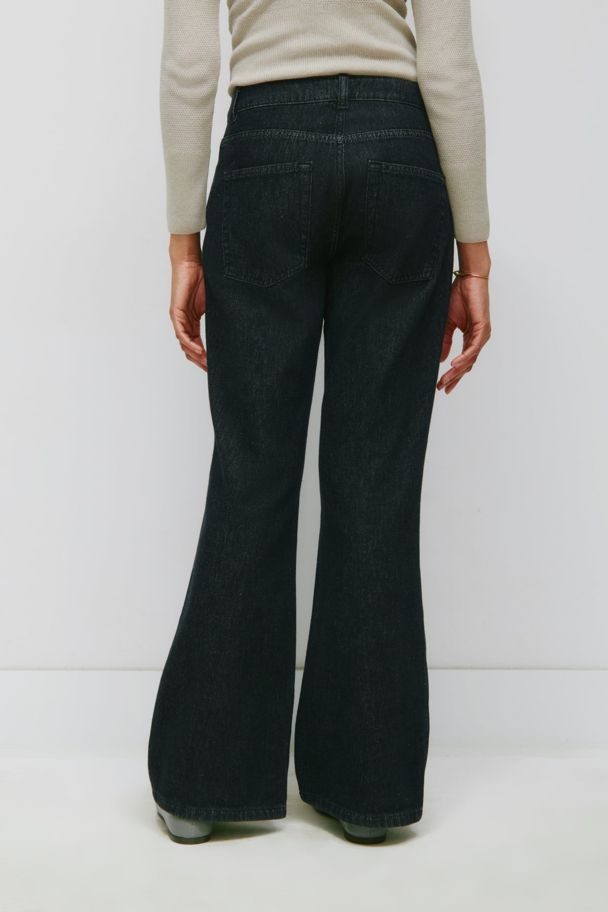 Jean Marfa pour femme en washed Black