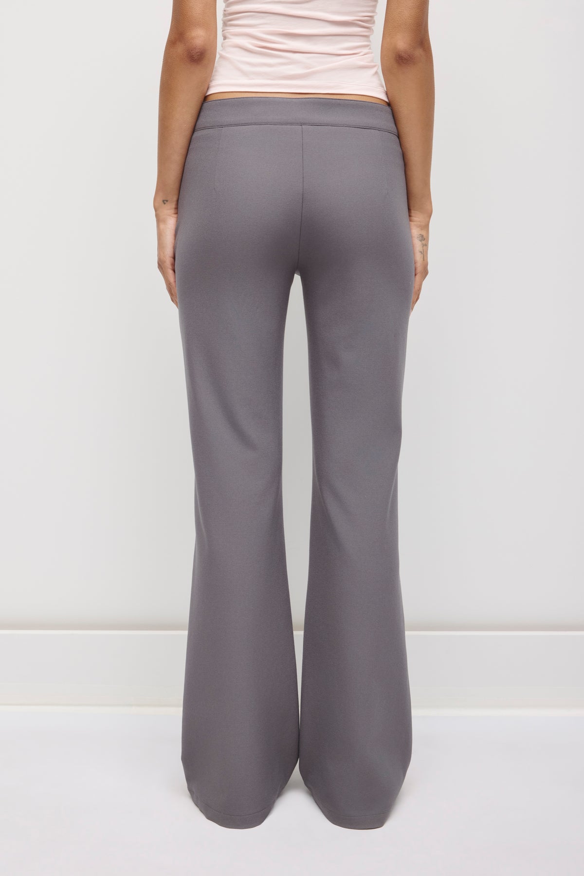 Women's Mira Flat Front Pant in Thunderstorm