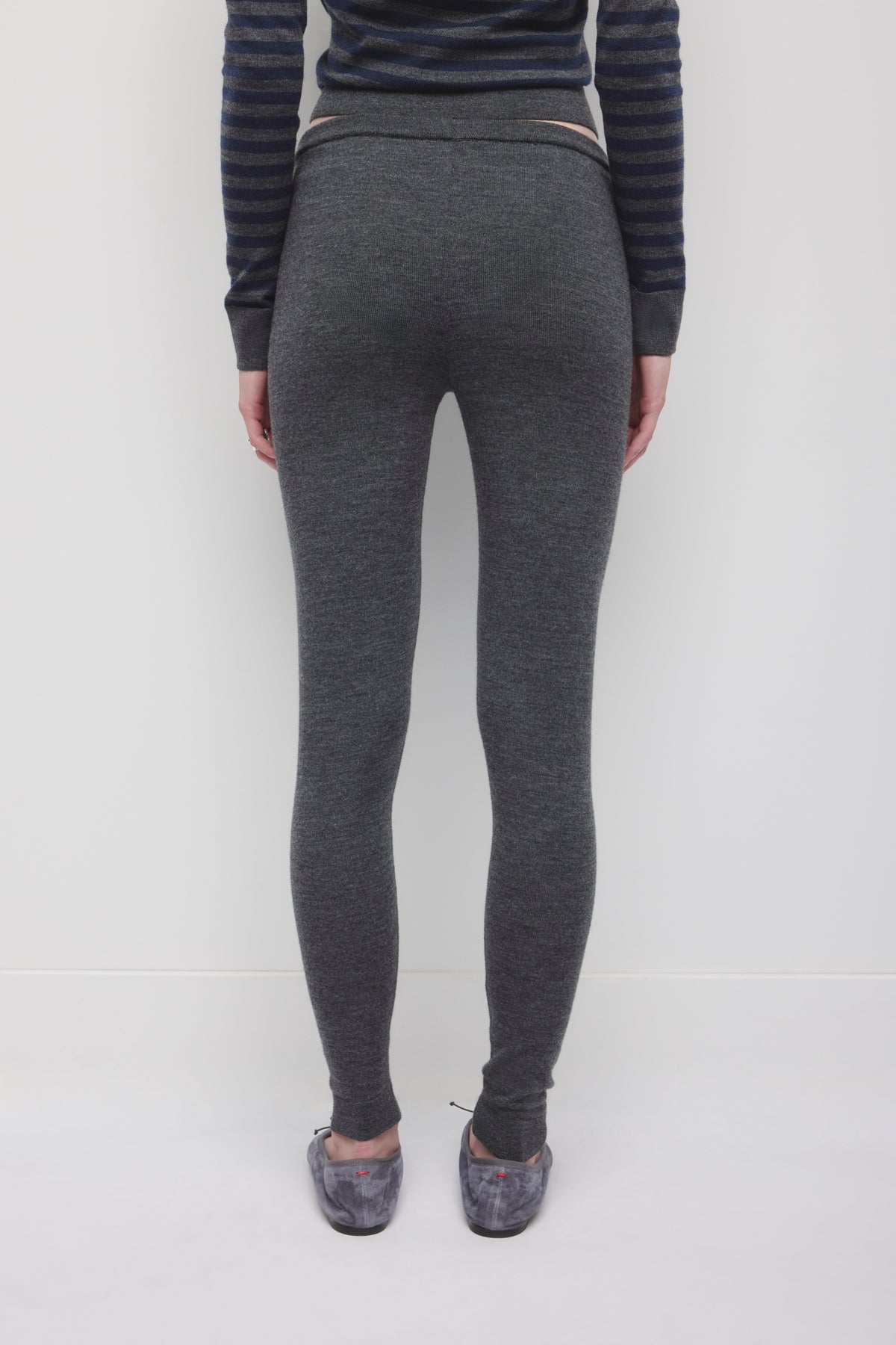 Pantalon de jogging à lien latéral pour femme en charcoal Melange