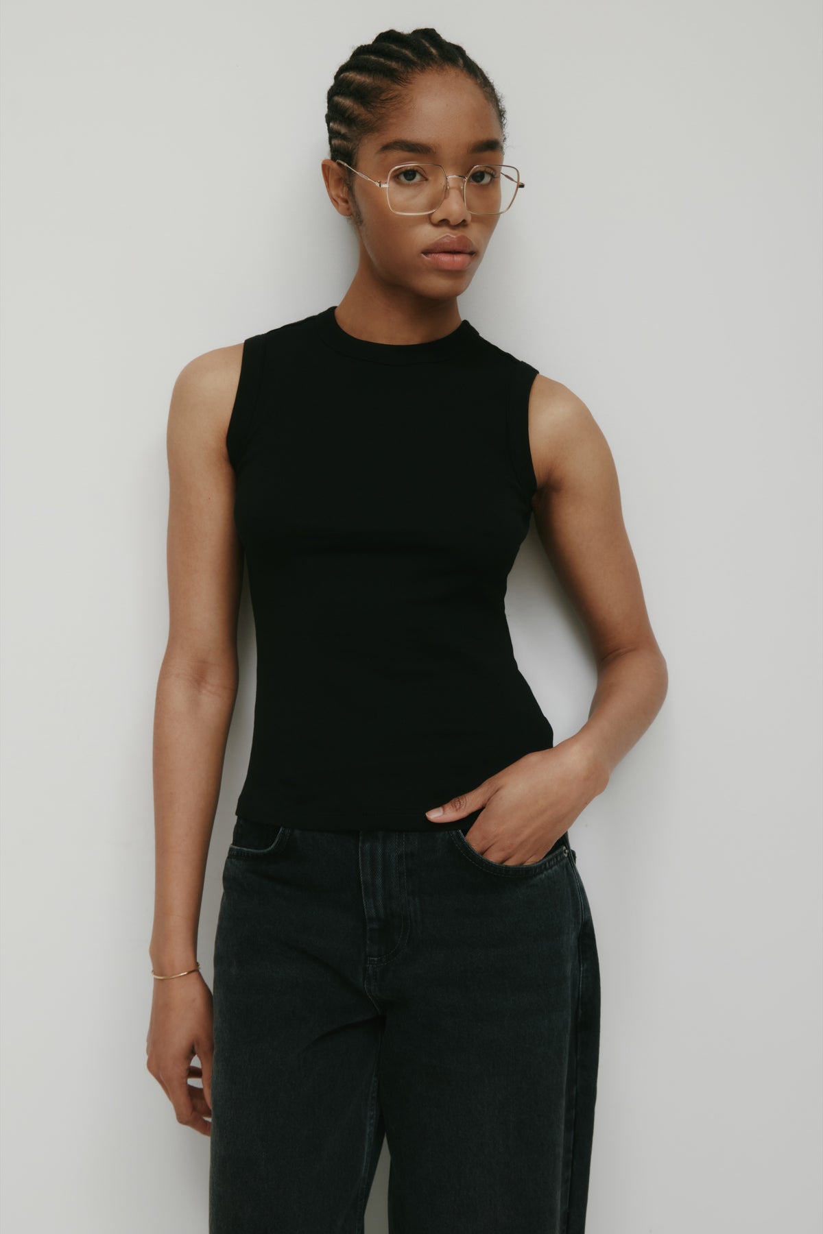 Model is 5’8” and is wearing a size S.