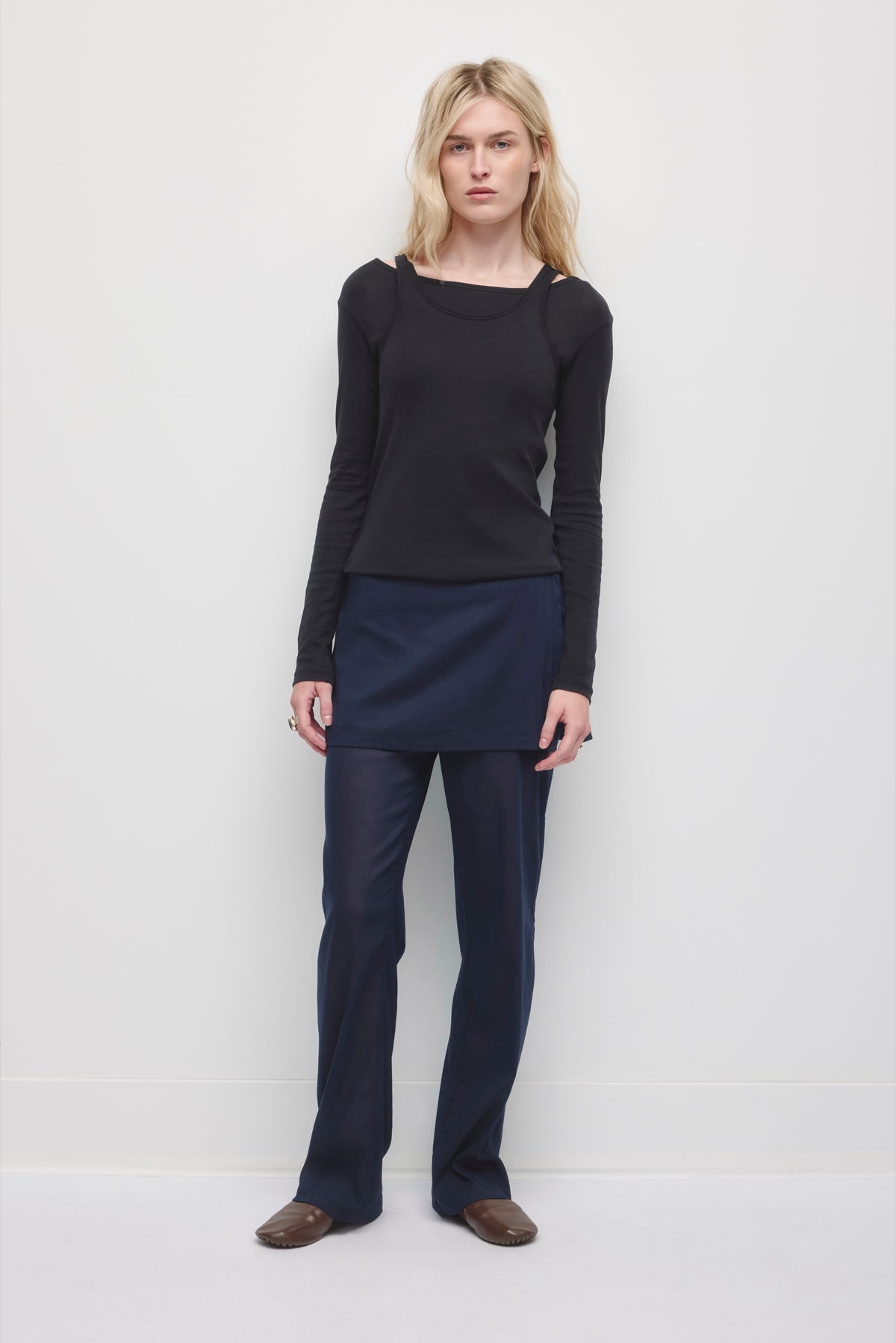 Women's Nawa Convertible Longsleeve in Black