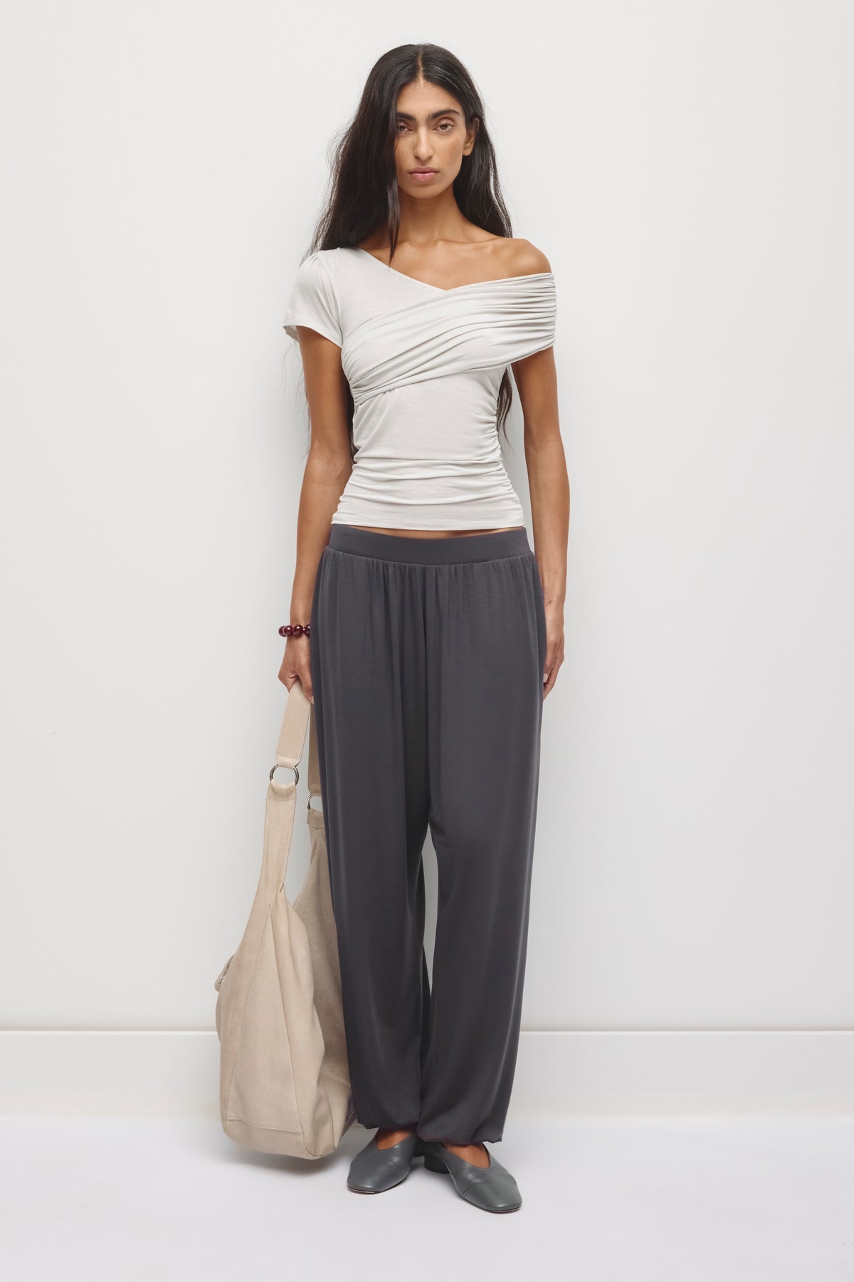 Women's Nayla Asymmetric Tee in Haze