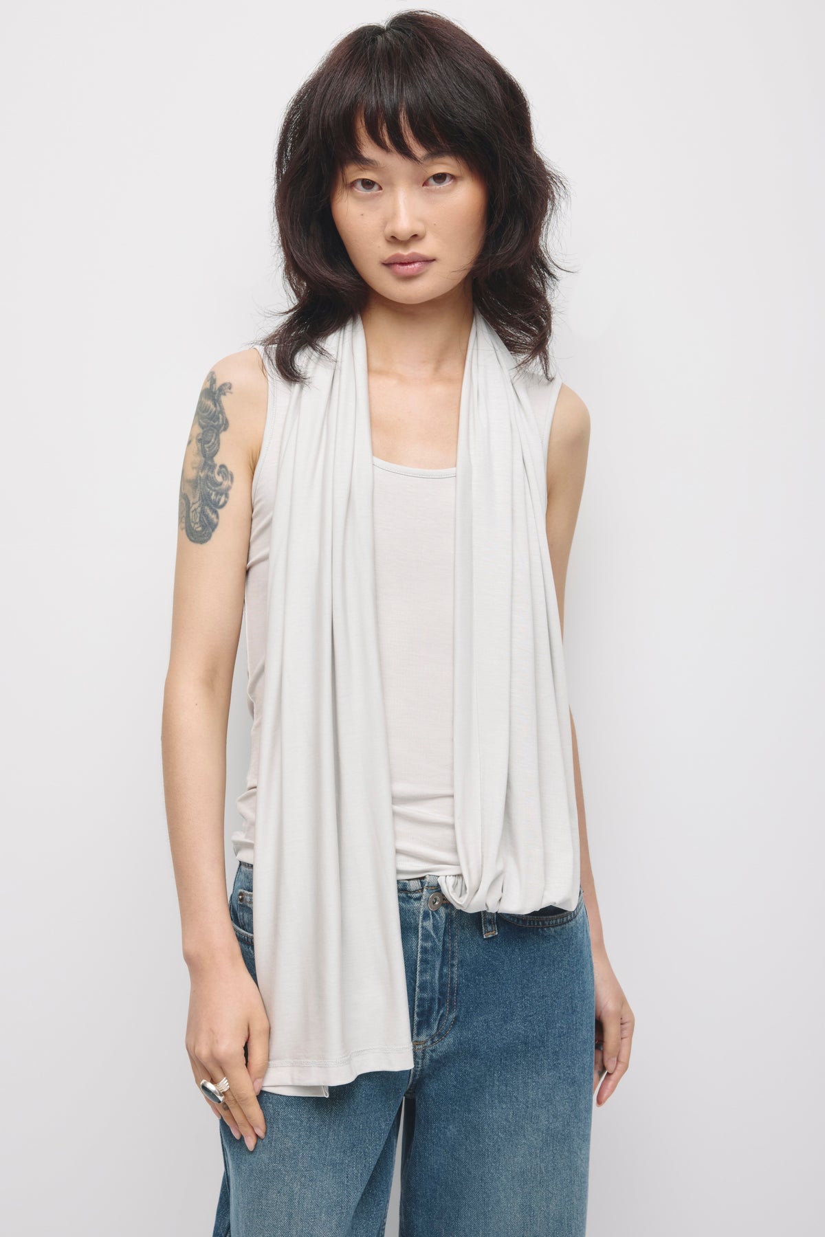 Model is 5’8” and is wearing a size XS.