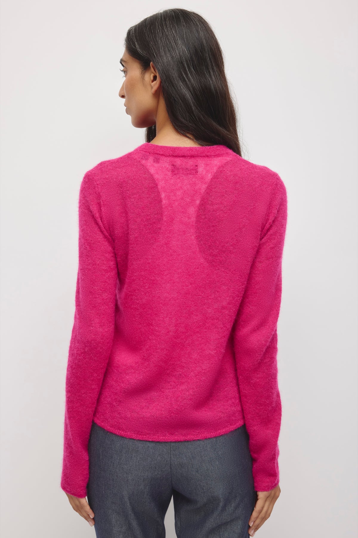 Cardigan sheer Noor pour femme en sangria