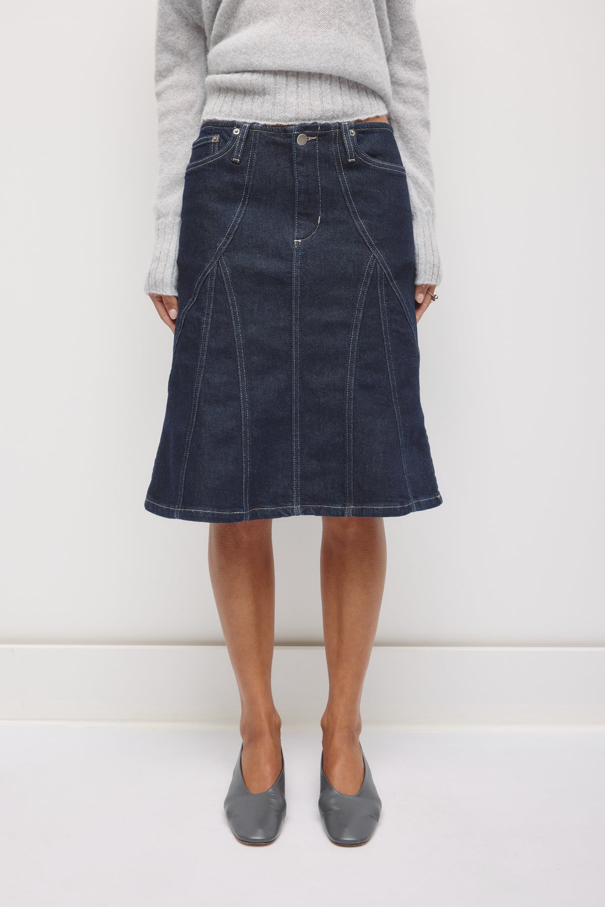 Jupe en Denim Rafi Kickout pour Femme en rincez