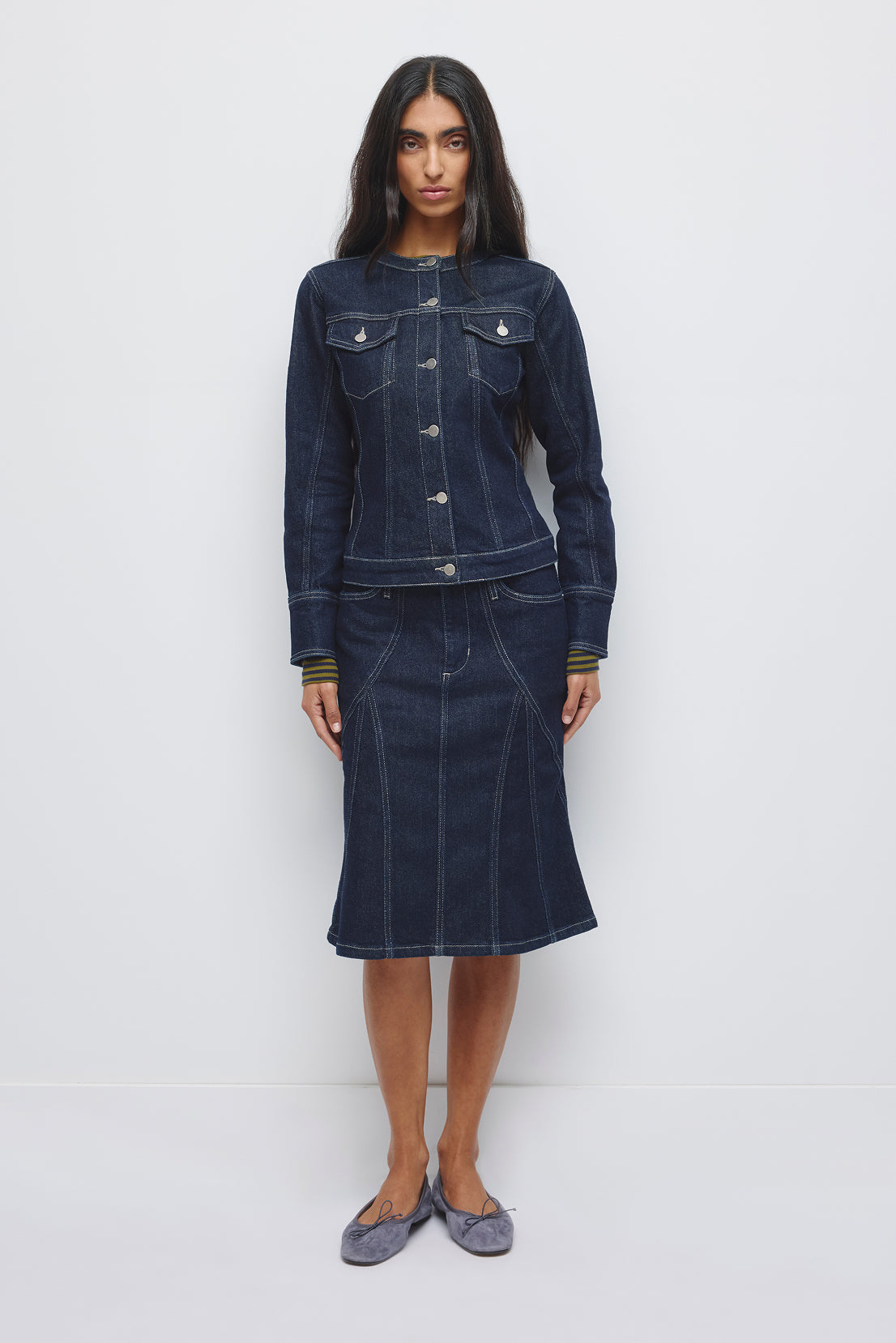 Veste Femme Rafi Denim Shrunken en rincez