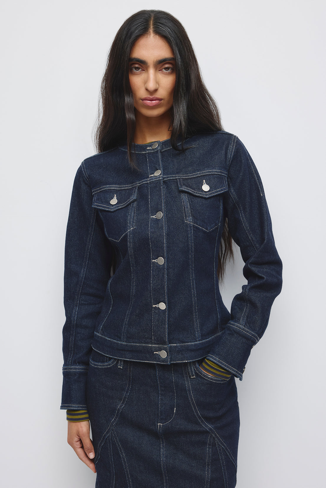 Women's Rafi Denim Shrunken Jacket in Rinse