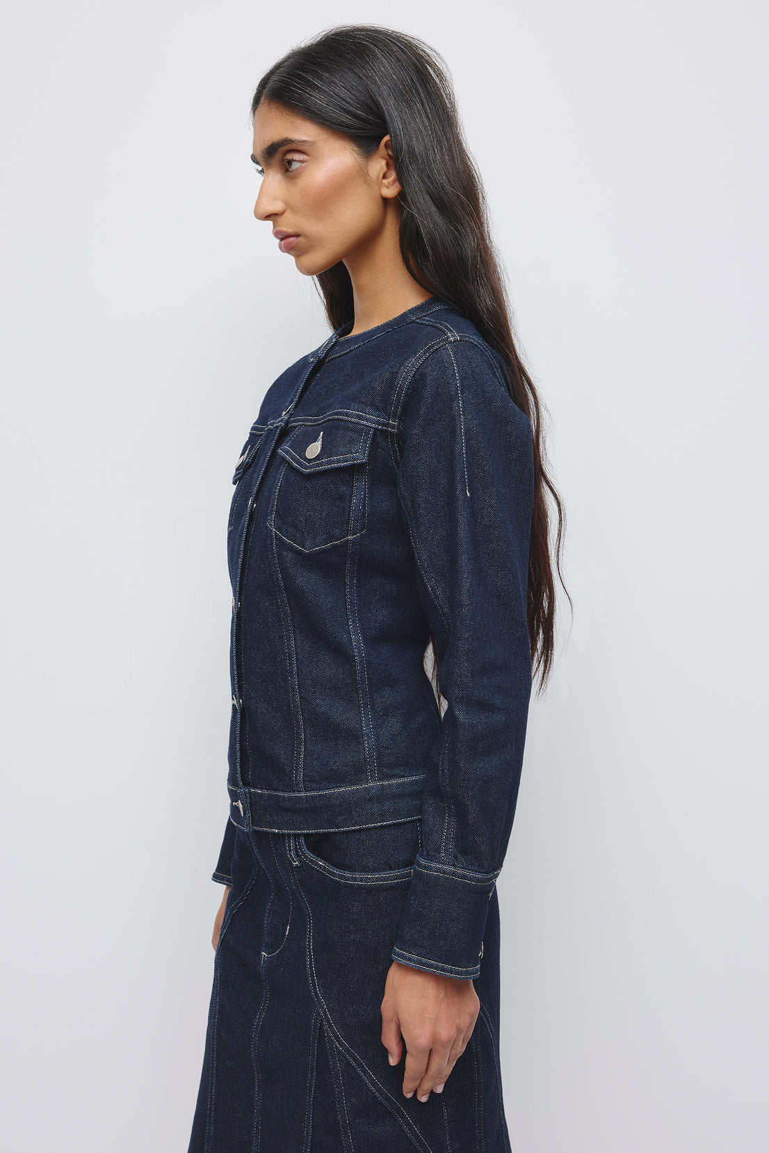 Veste Femme Rafi Denim Shrunken en rincez