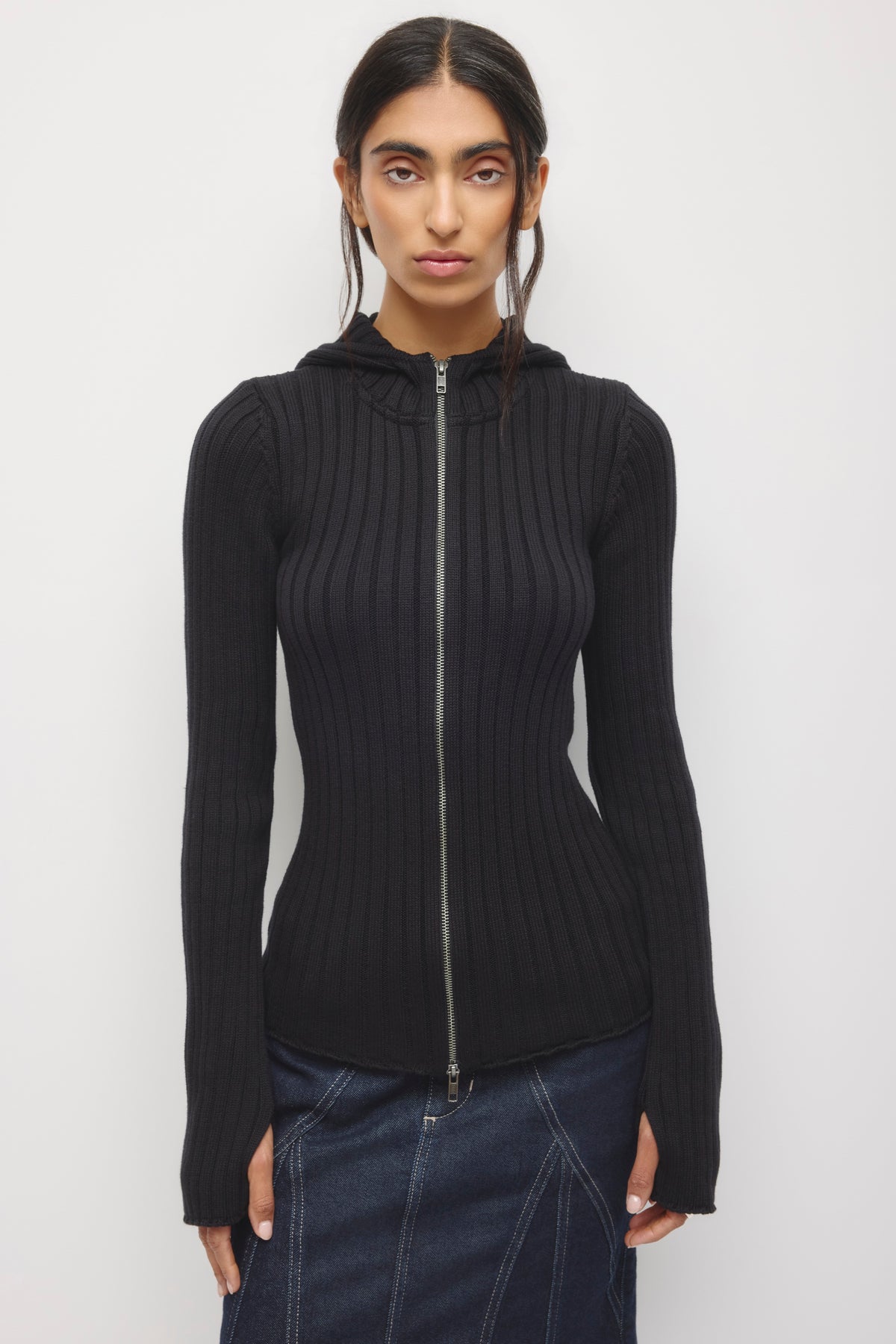 Model is 5’8” and is wearing a size XS.