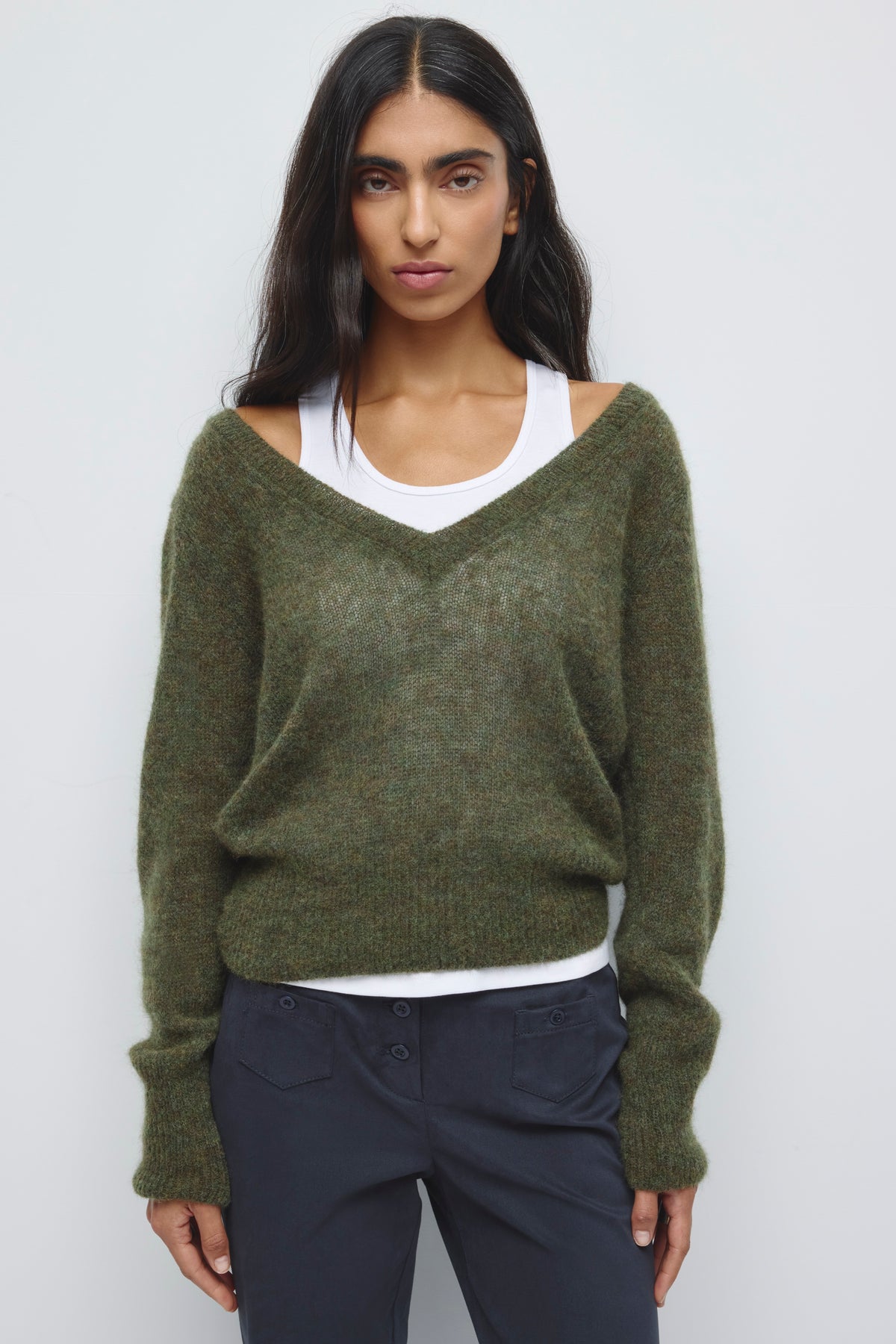 Model is 5'10" and wearing a size XS.