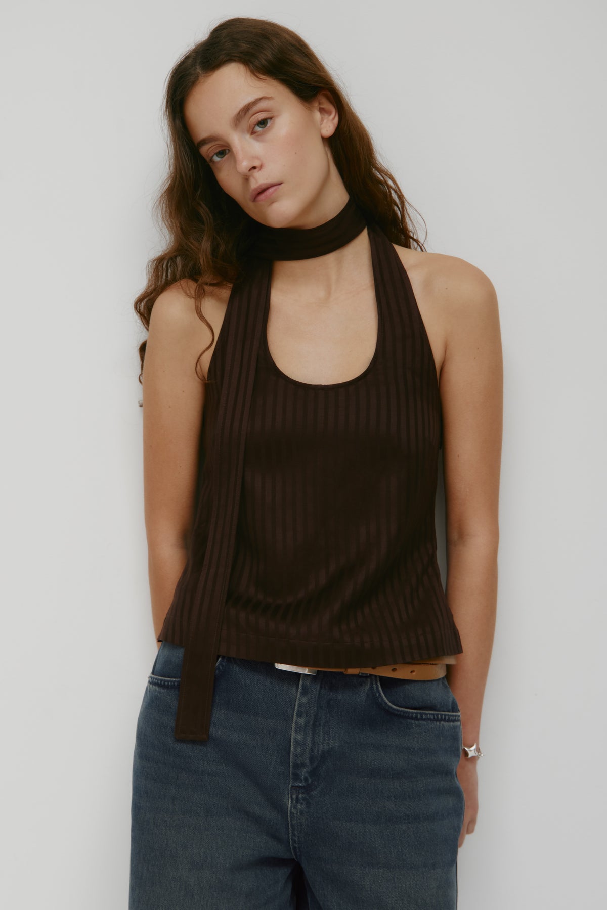 Model is 5’9” and is wearing a size S.