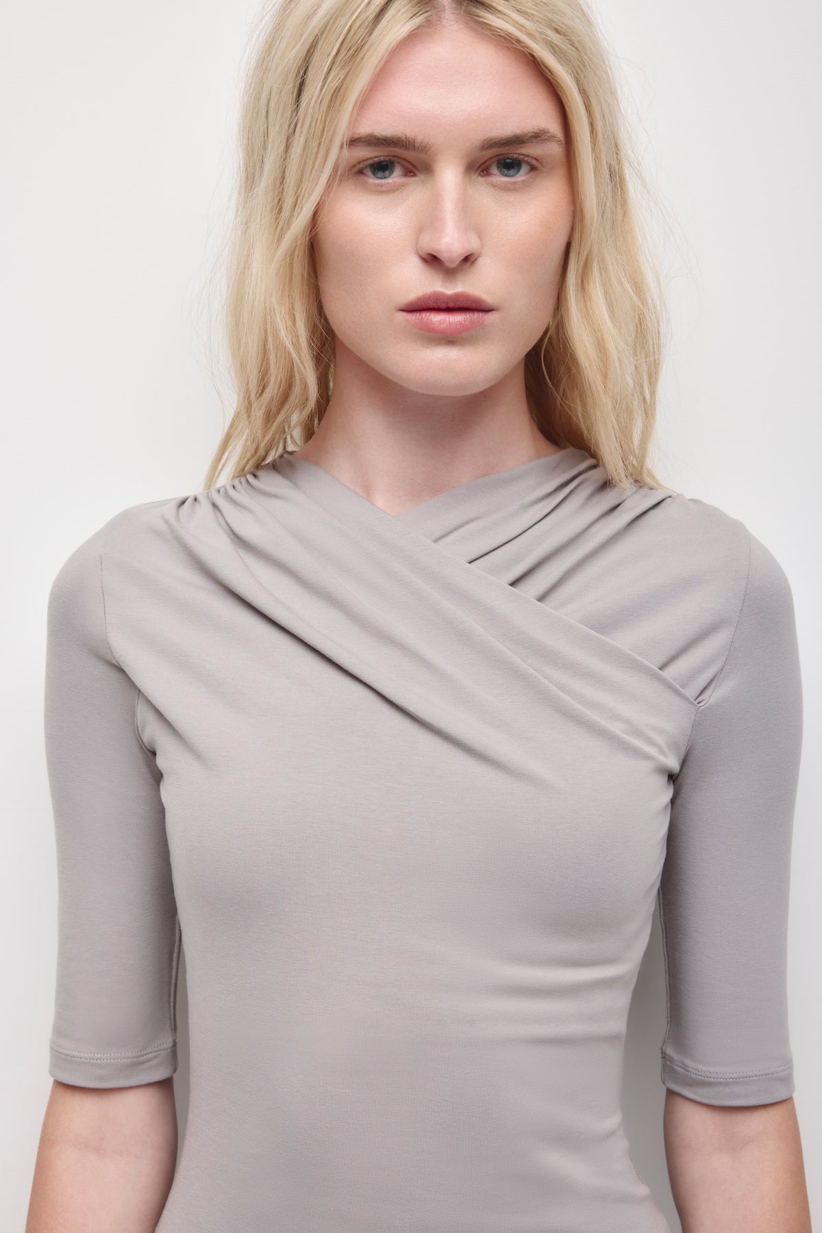 Women's Samira Wrap Dress in Gypsum