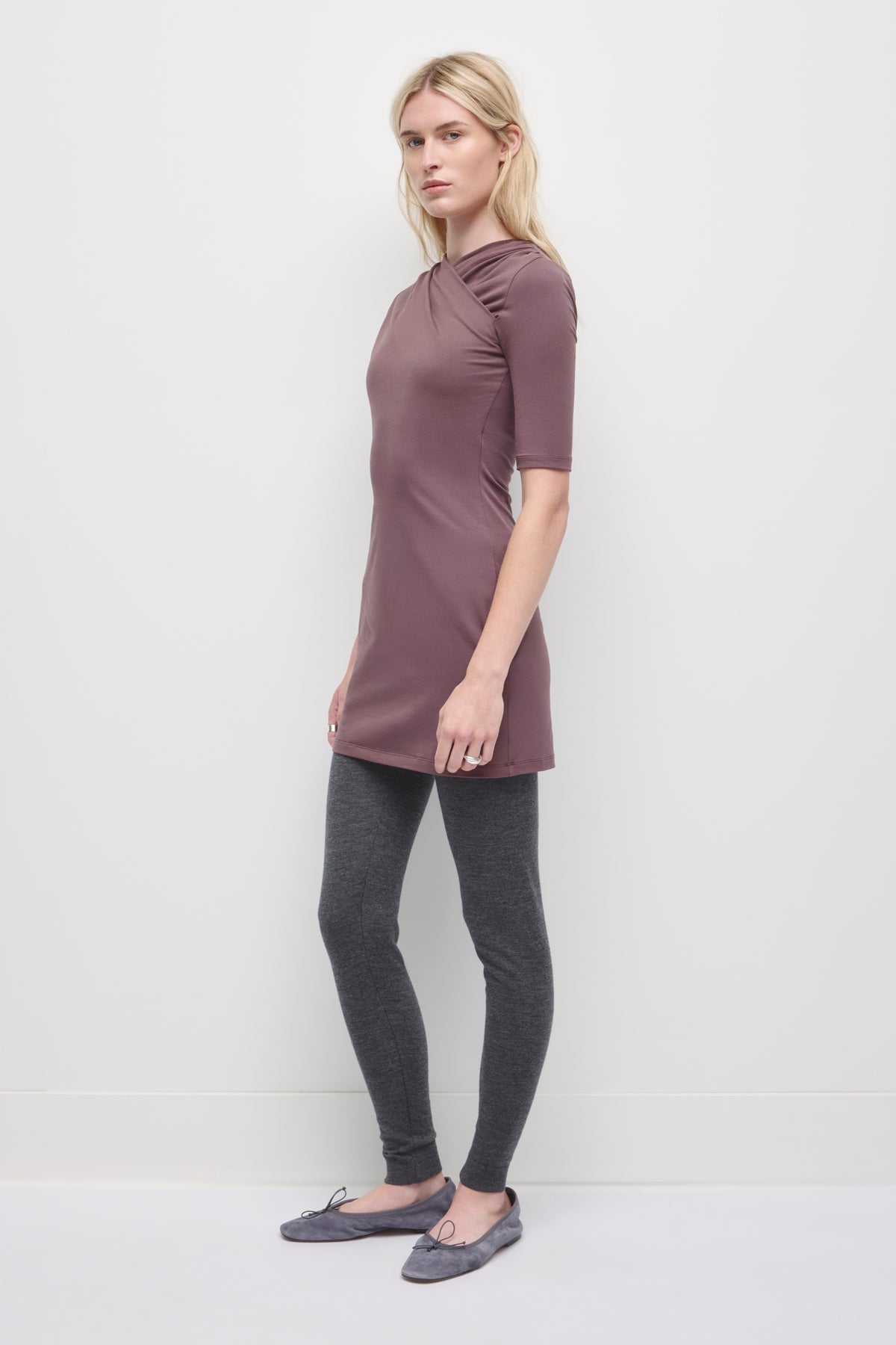 Women's Samira Wrap Dress in Raisin