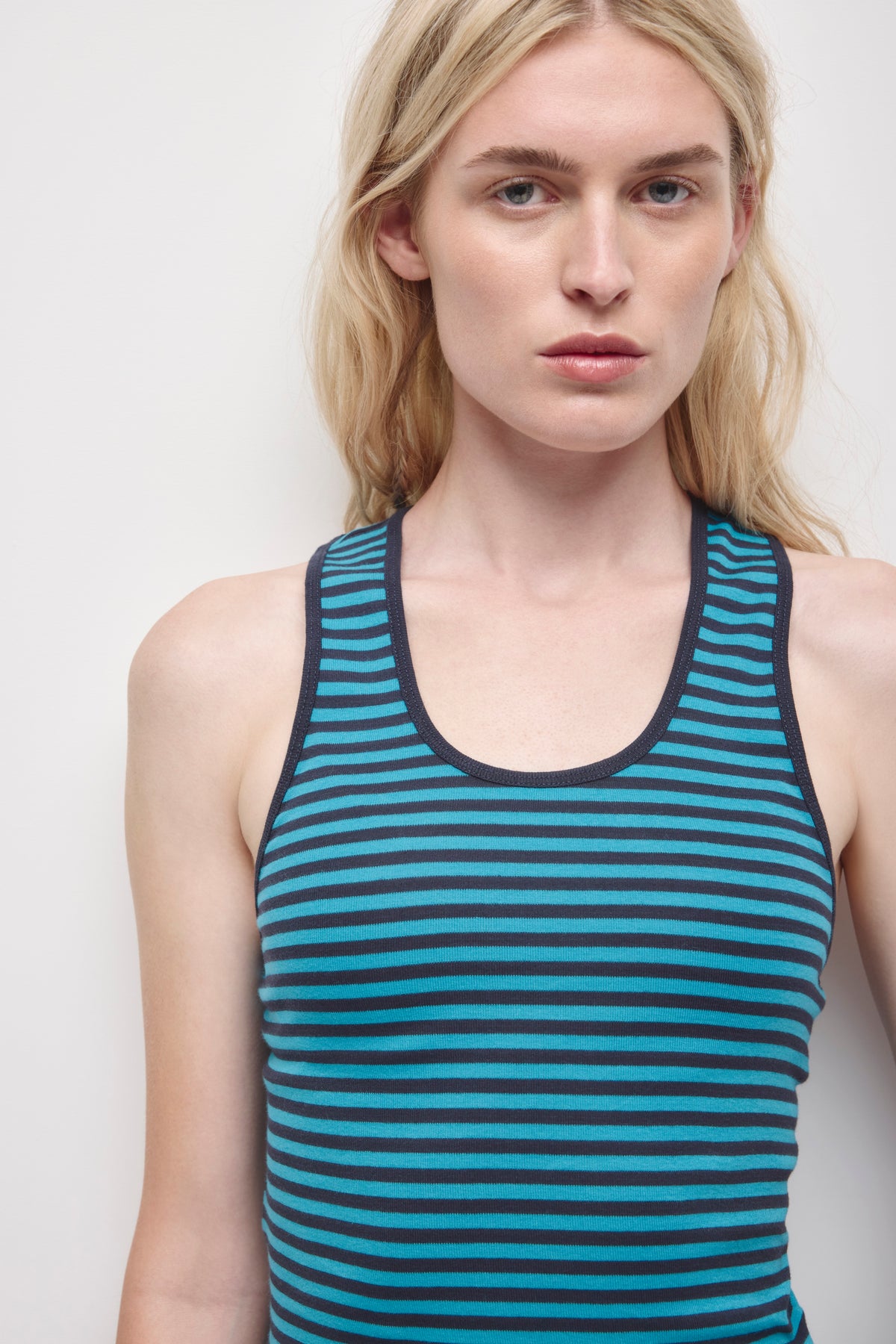 Women's Scoop Racerback Tank in Cerulean/Deep Ocean