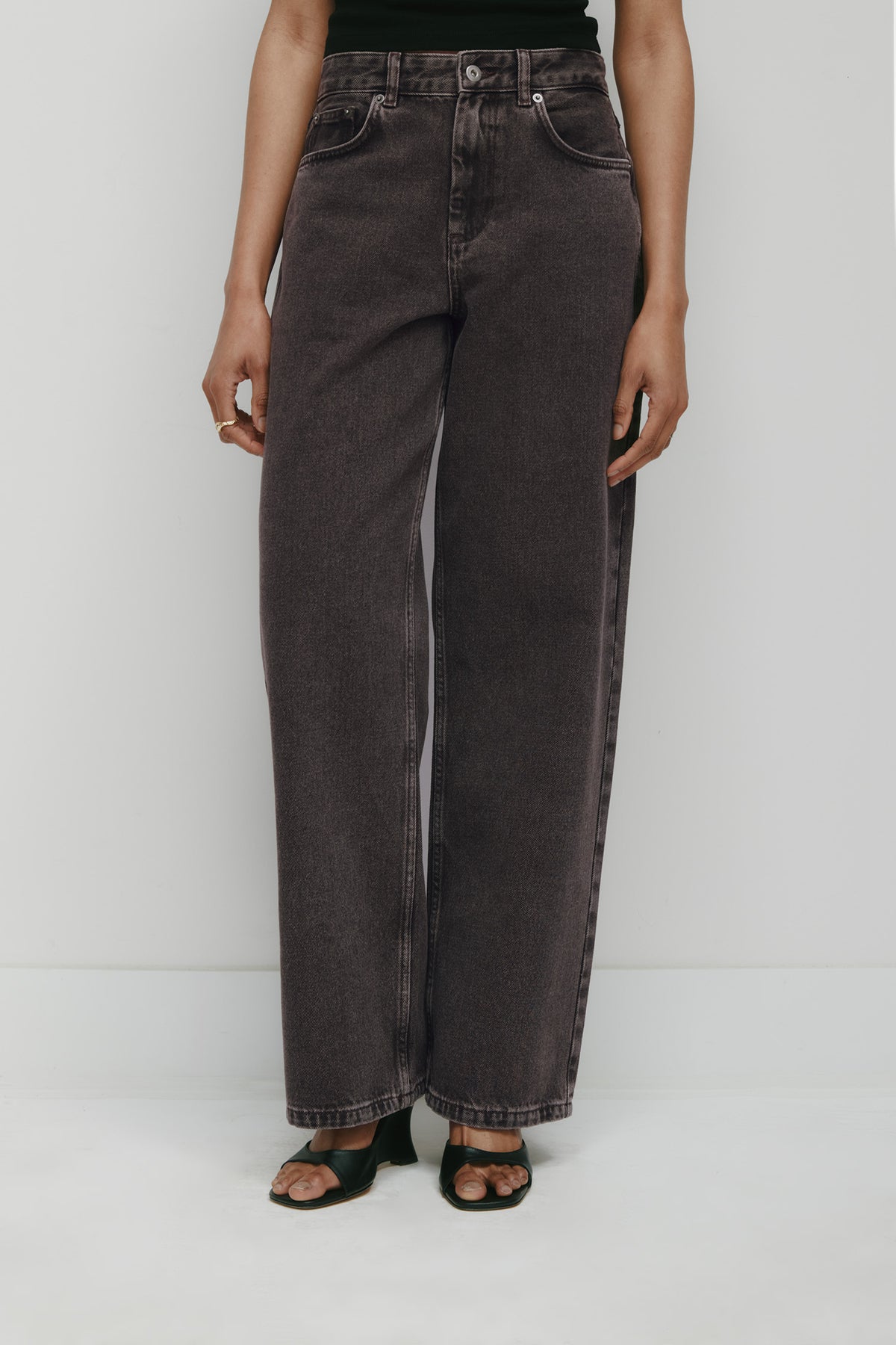 Taba Denim pour femmes en brun Délav