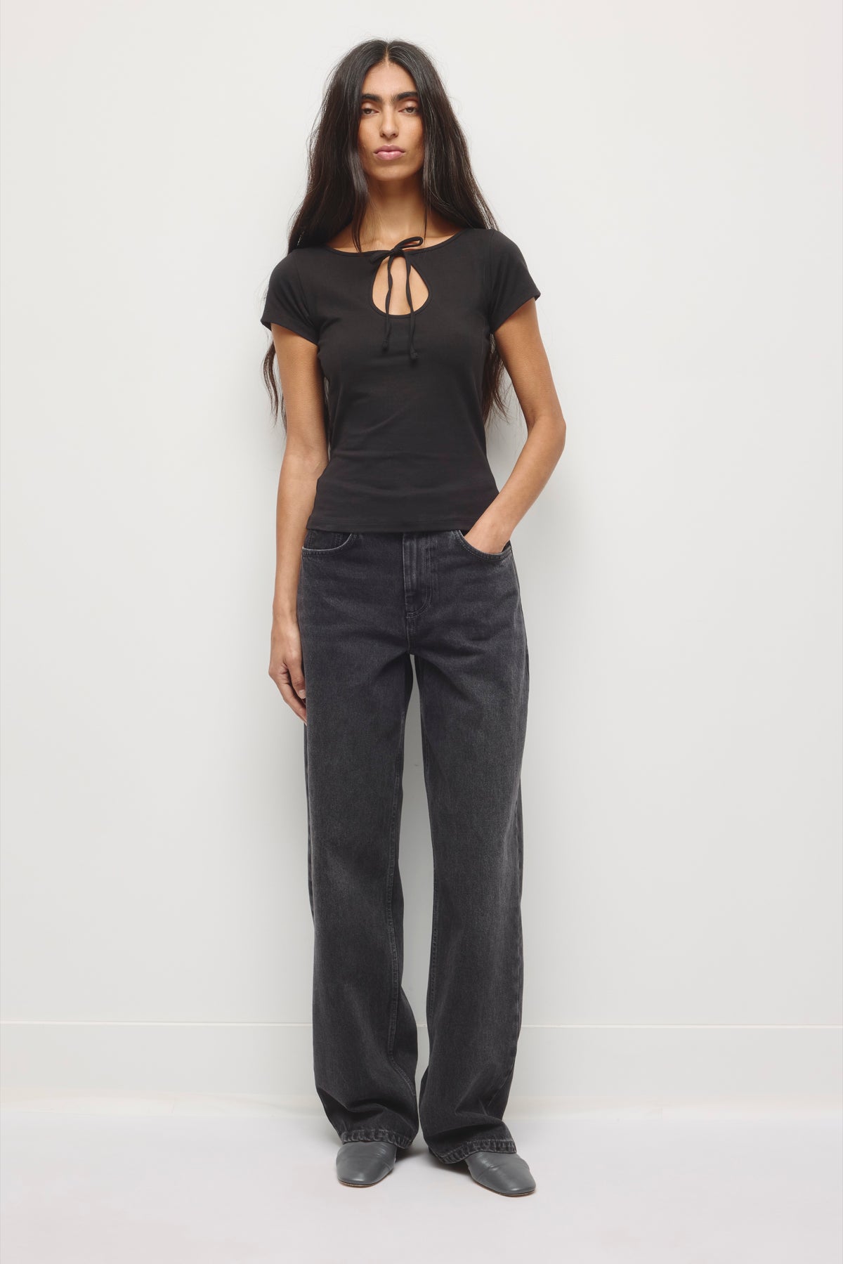 Taba Denim pour femmes en gris vintage