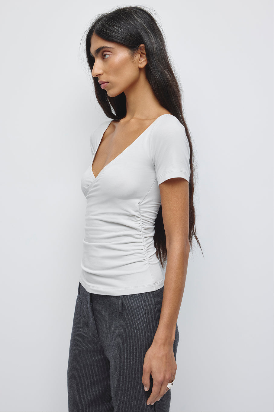 Women's Thana Wrap Top in Haze