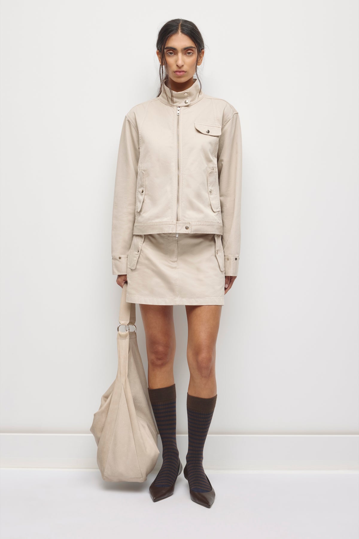 Model is 5’8” and is wearing a size S.