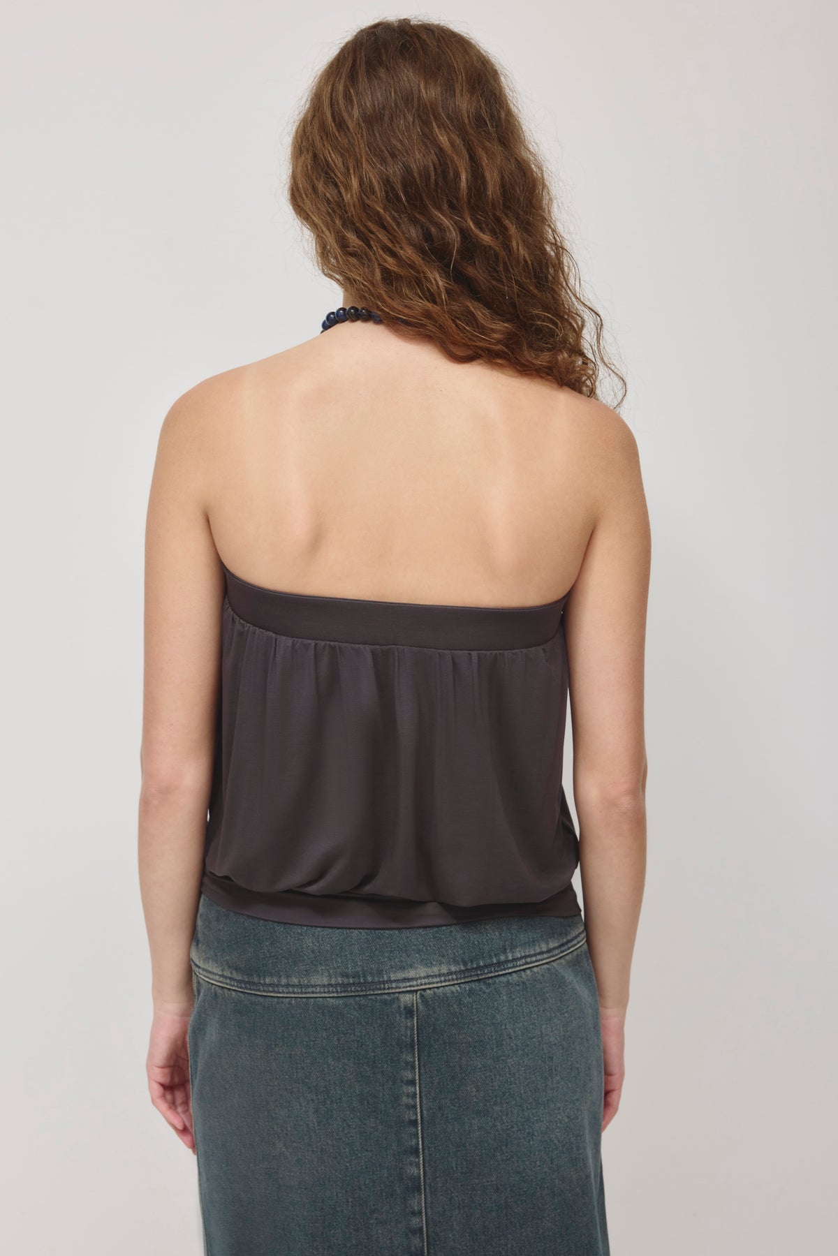 Women's Yazi Balloon Top in Charcoal