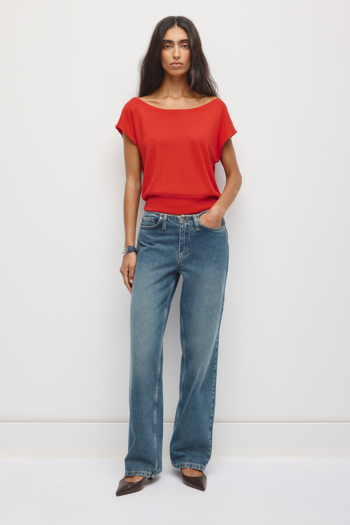 T-shirt à épaules dénudées Zahra pour femme en salsa