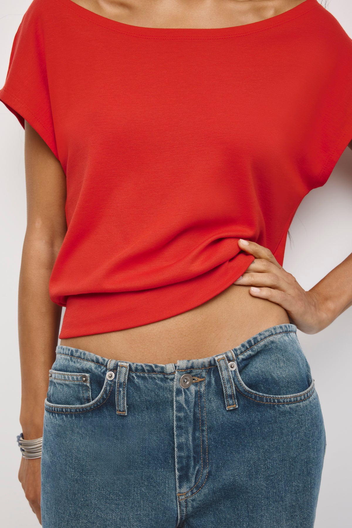 T-shirt à épaules dénudées Zahra pour femme en salsa