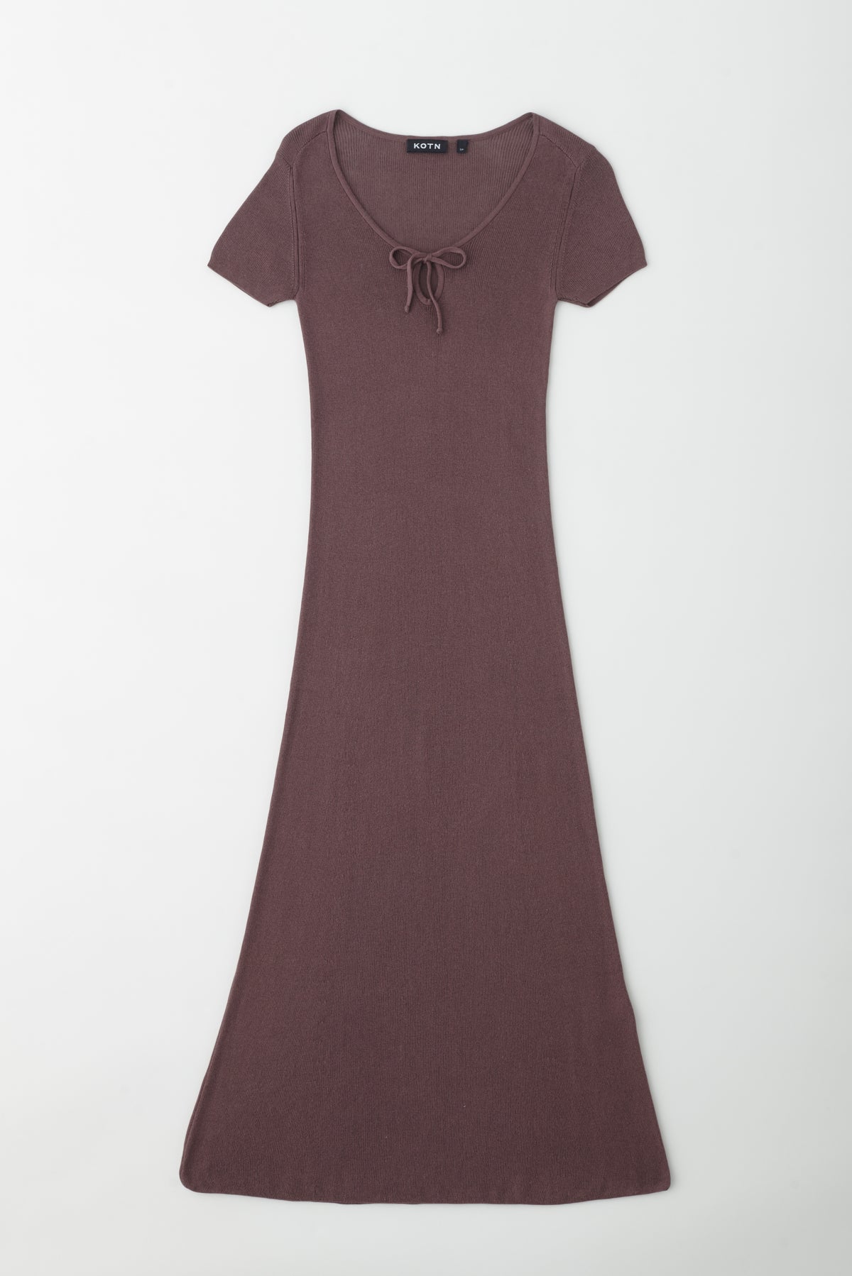 Women's Iris Knit Dress in Coffee Bean