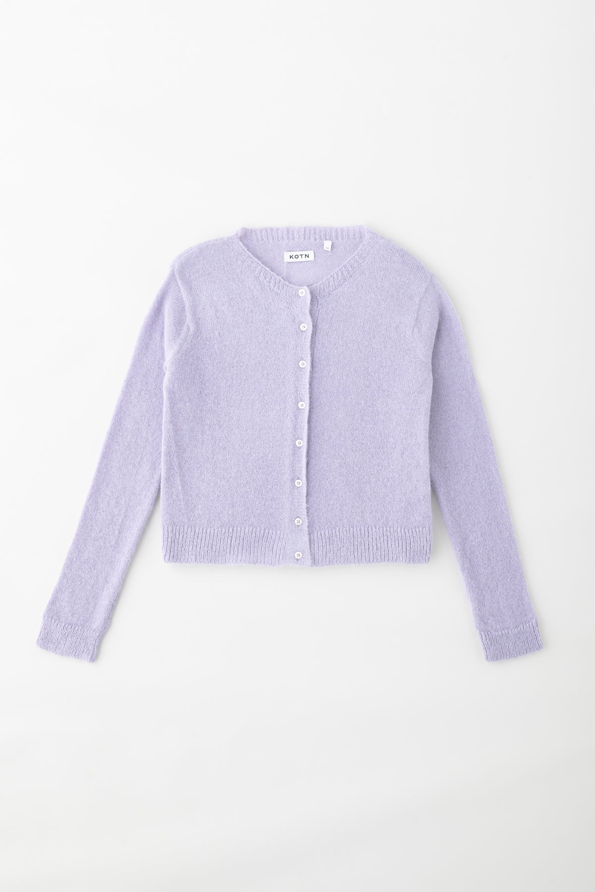Cardigan duveteux Noor pour femme en mauve