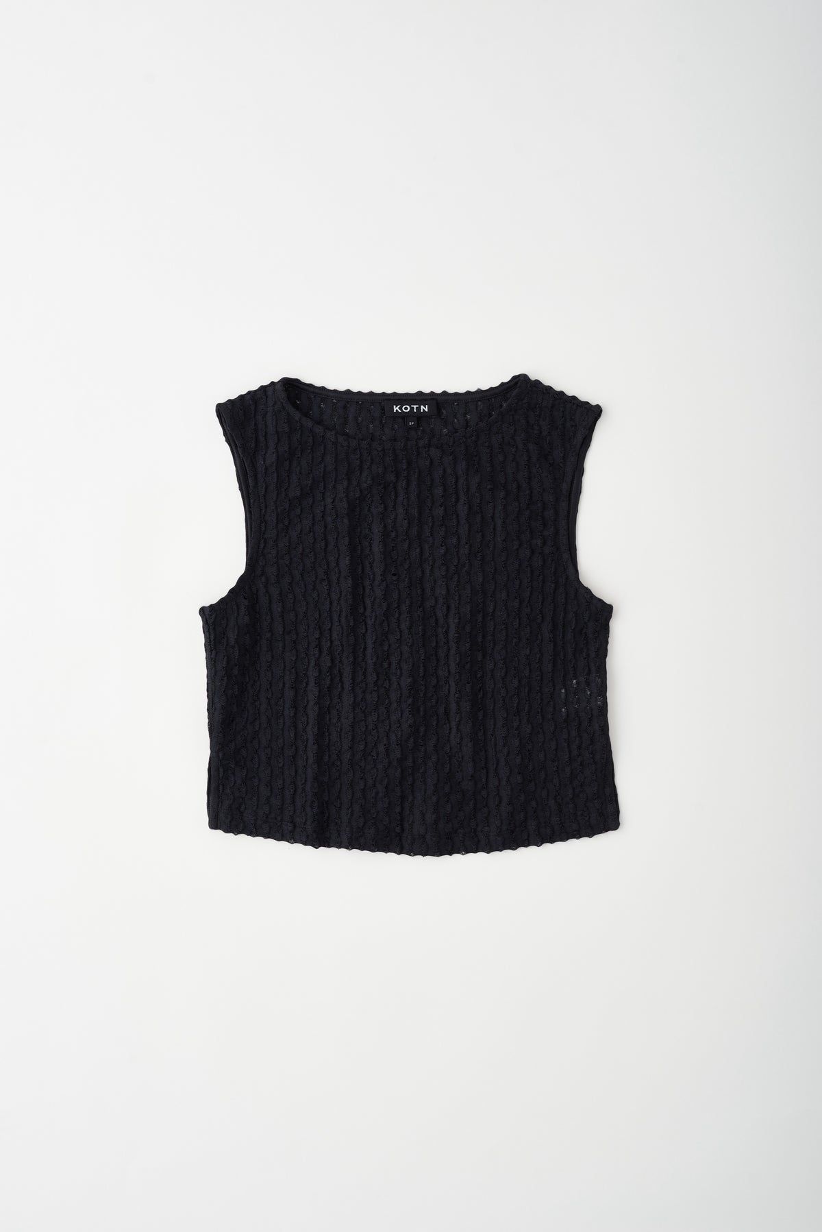 Women's Yasmina Boatneck Tank in Black