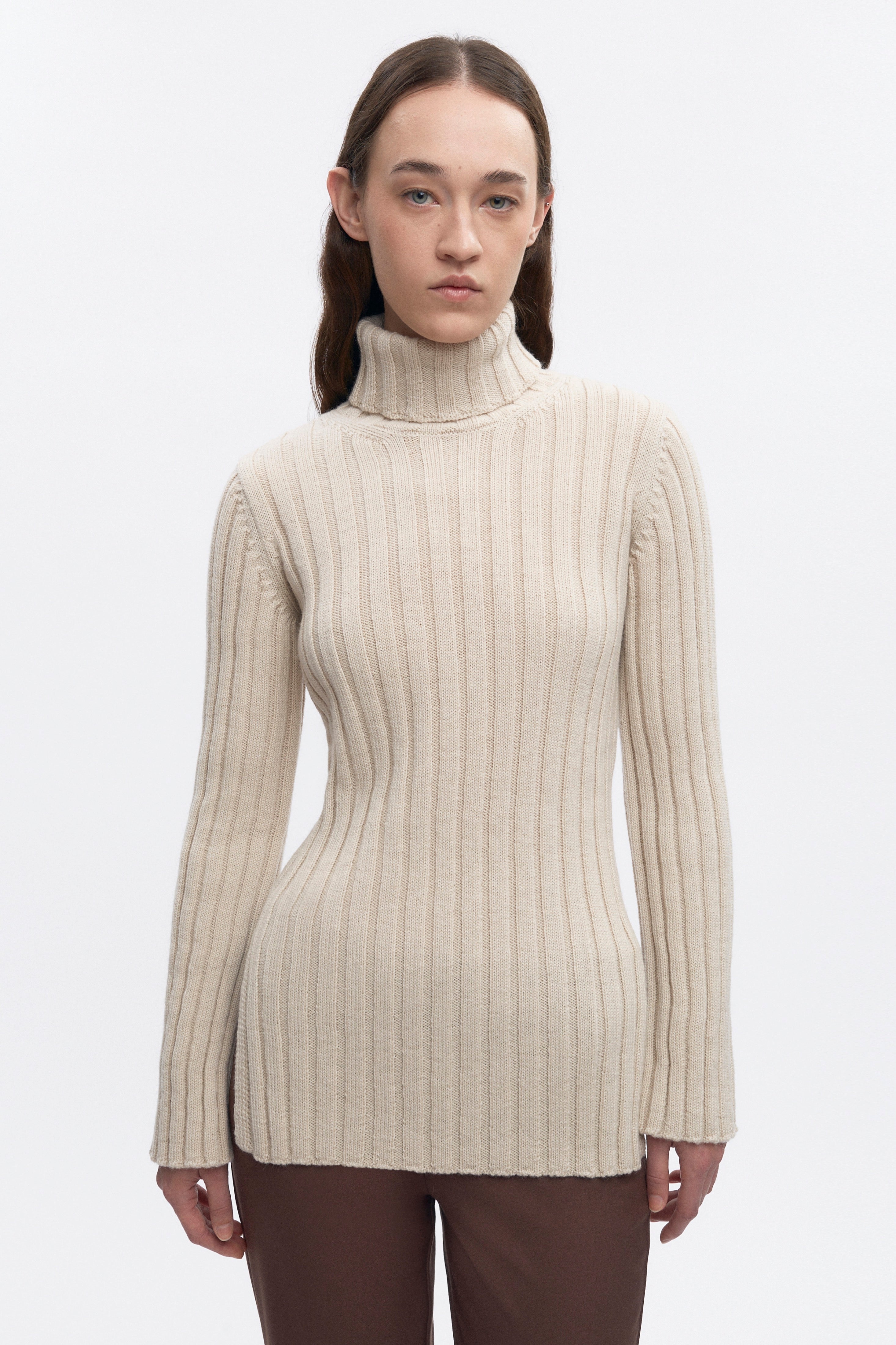 Women's 90's Turtleneck in Oat