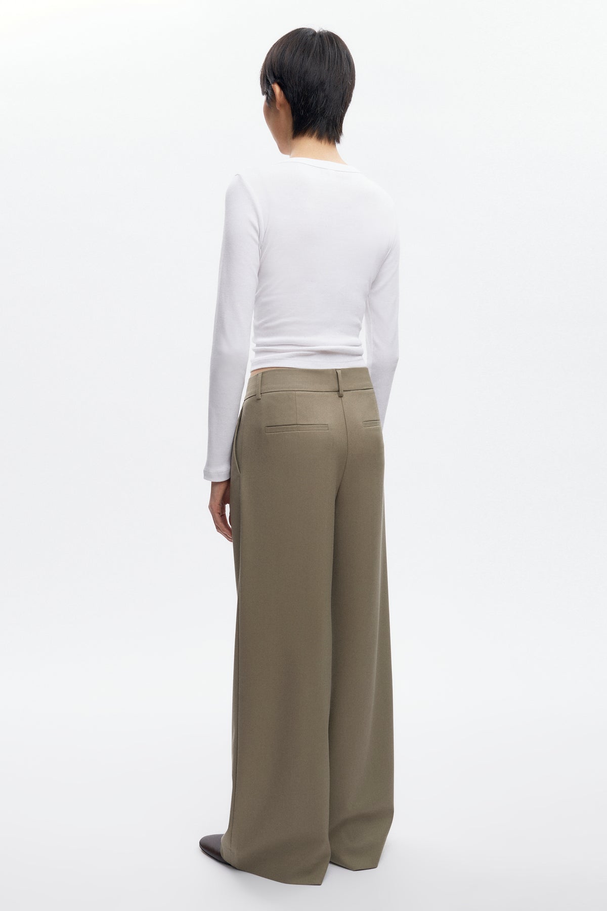 Pantalon en laine Amun pour femme en desert
