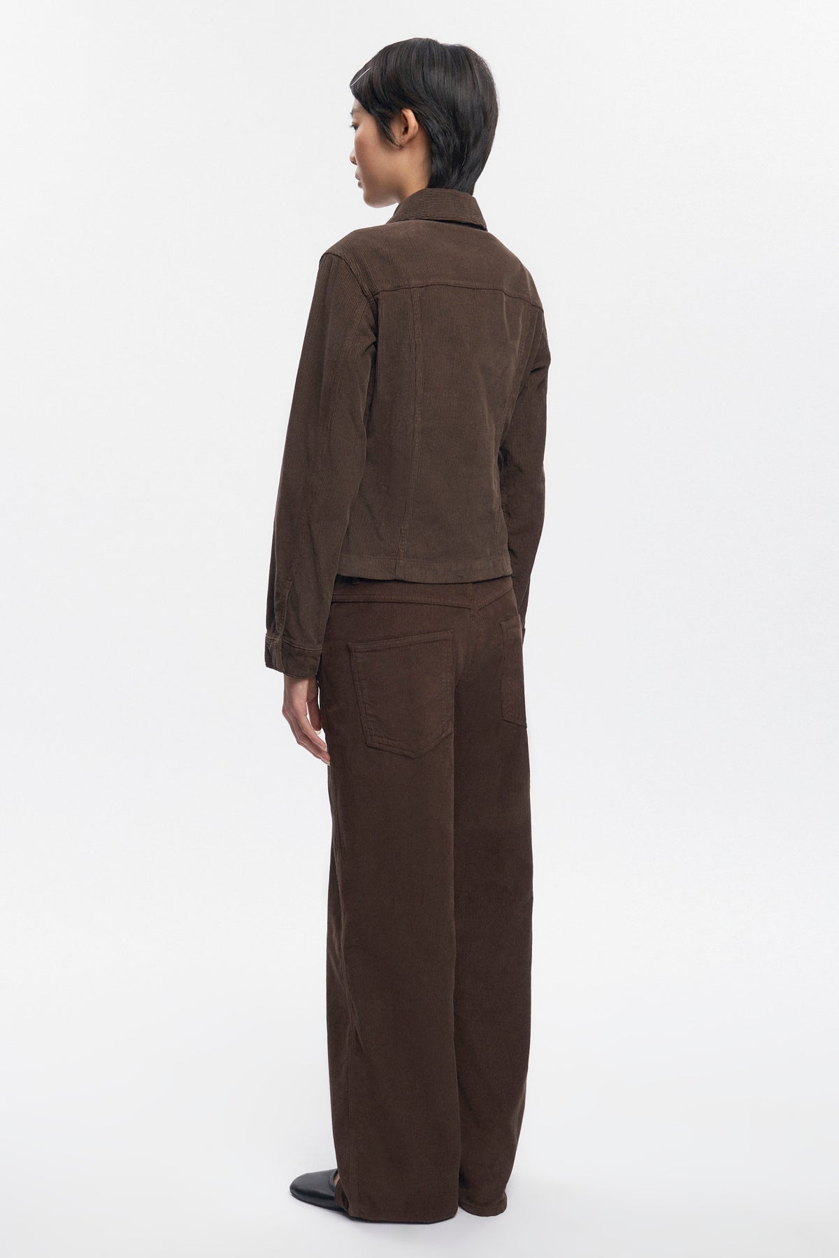 Women's Cord Jacket in Coffee Bean