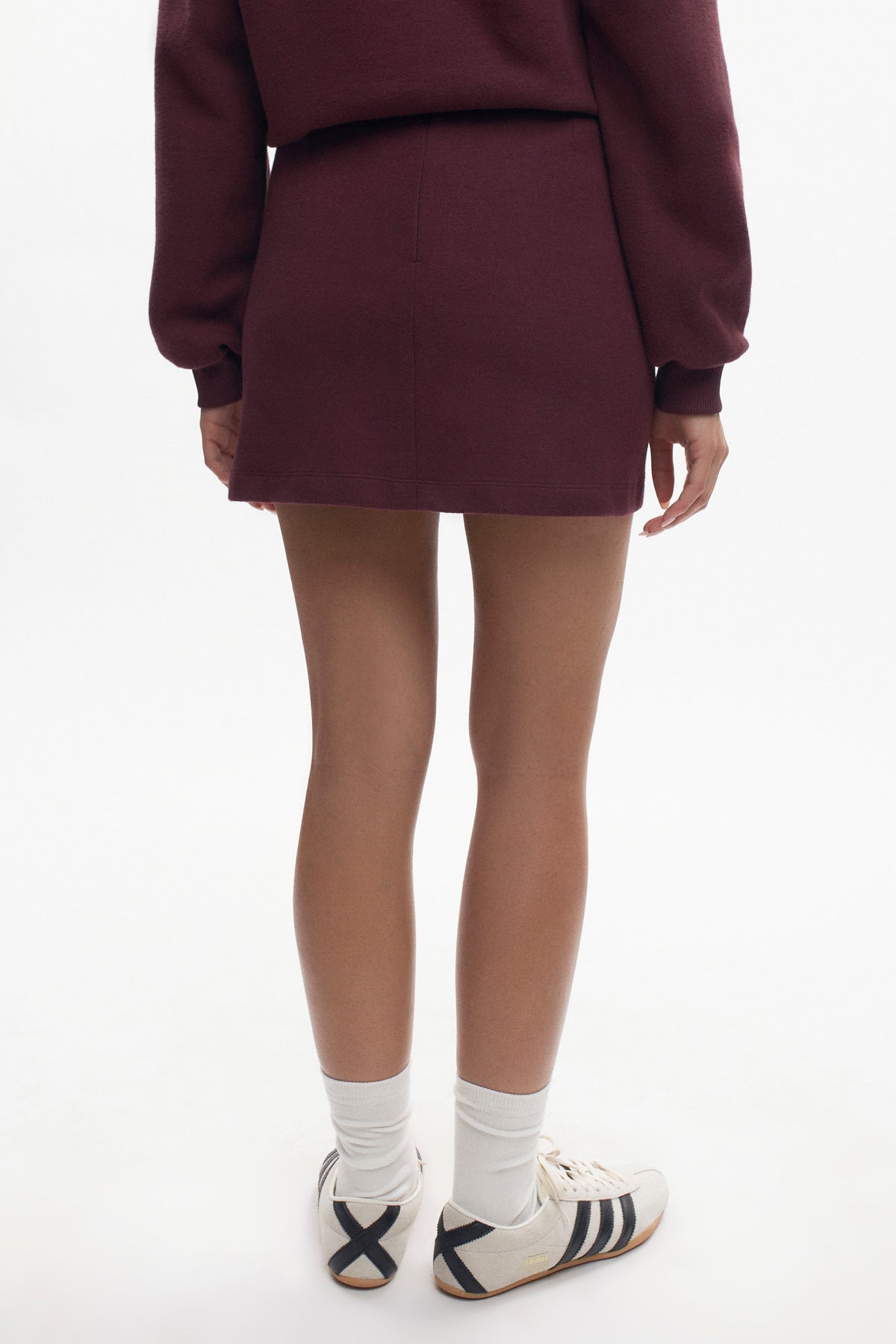 Women's Cozy Mini Skirt in Plum