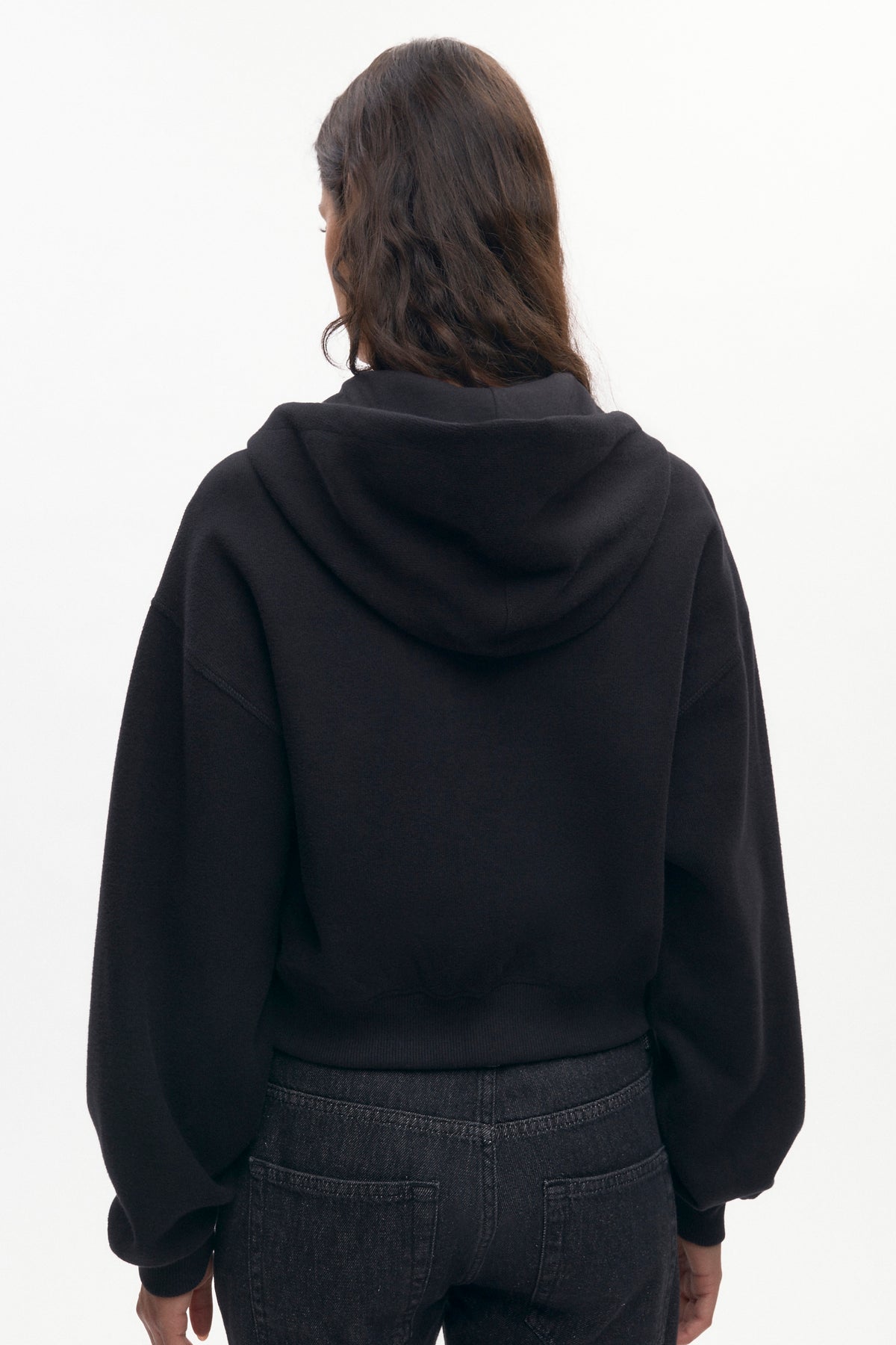 Women's Cozy Zip Hoodie in Black