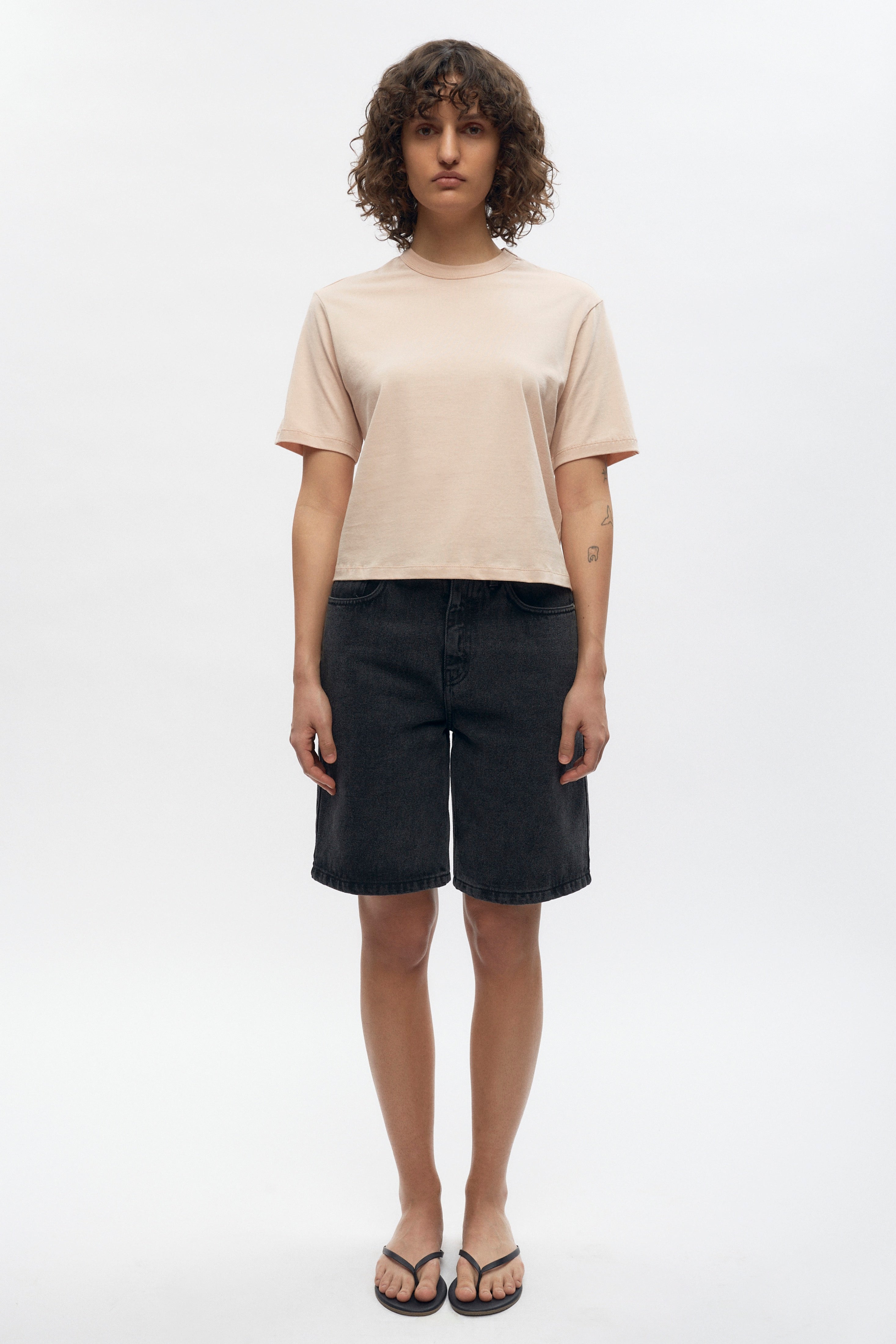 T-shirt Easy Crew Femme en cameo Rose
