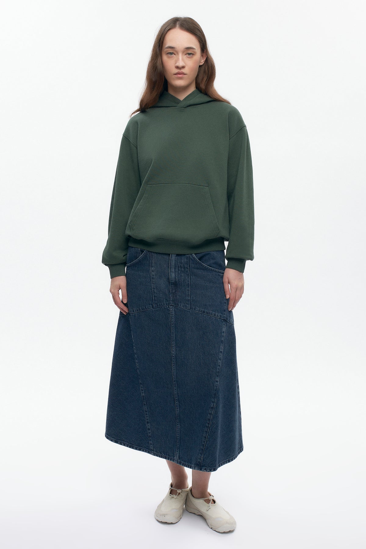 Women's Essential Hoodie in Bottle Green