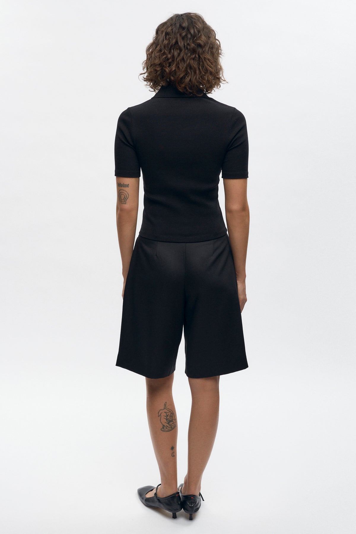 Polo Garden City pour femme en noir