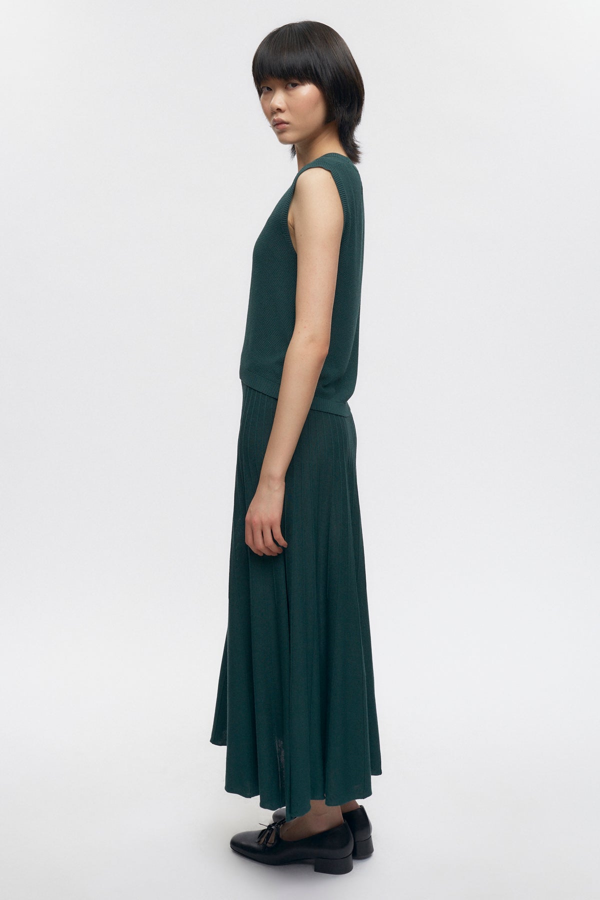 Jupe en tricot Gezira pour femmes en racing Green