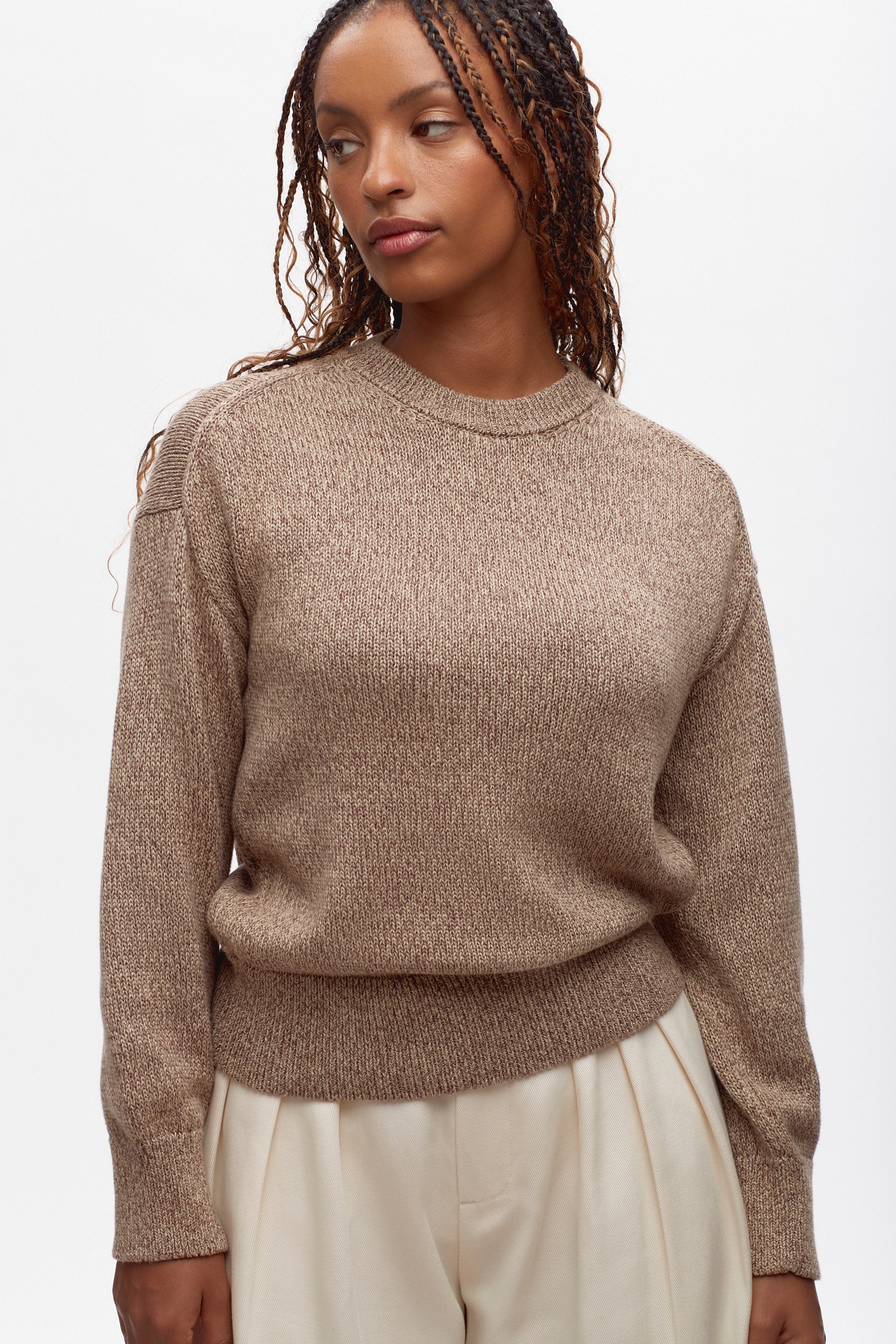 Women's Hamatah Sweater in Umber Melange