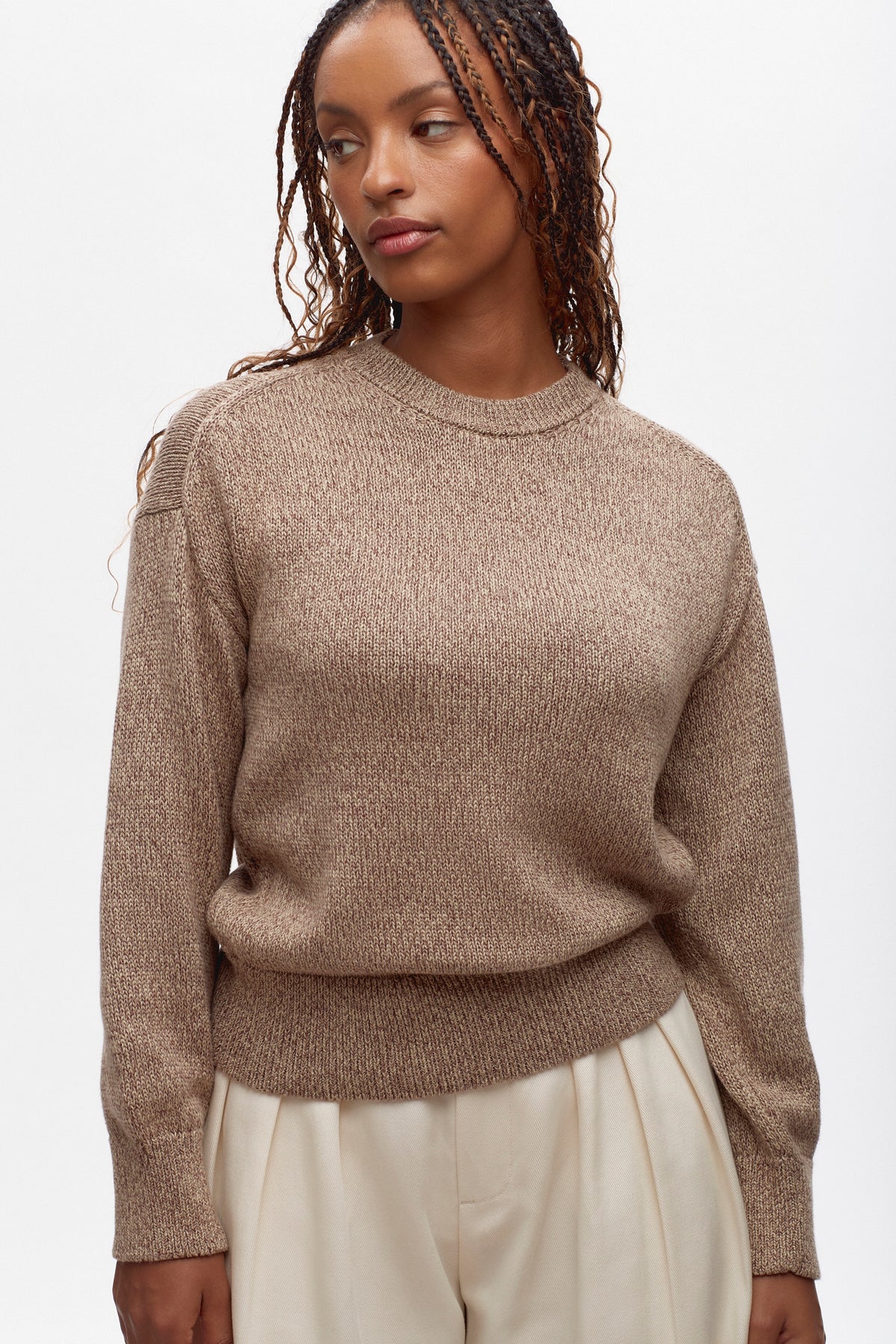 Women's Hamatah Sweater in Umber Melange
