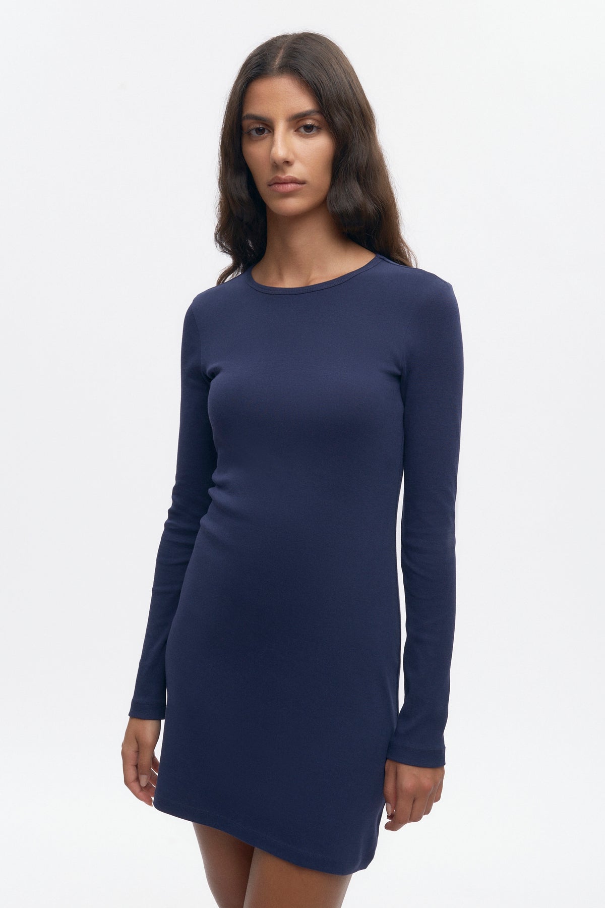 Women's Longsleeve Mini Dress in Midnight