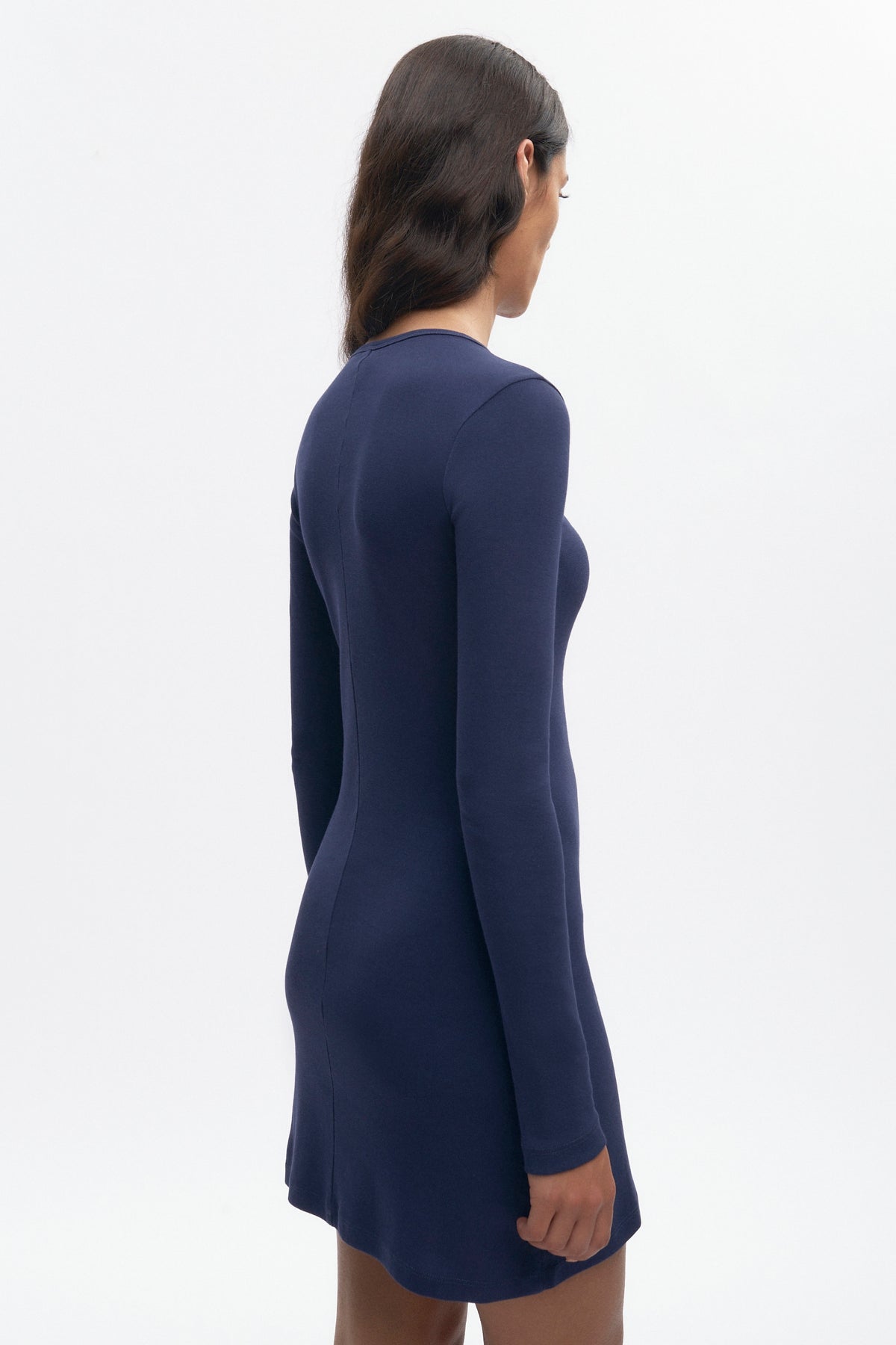 Women's Longsleeve Mini Dress in Midnight