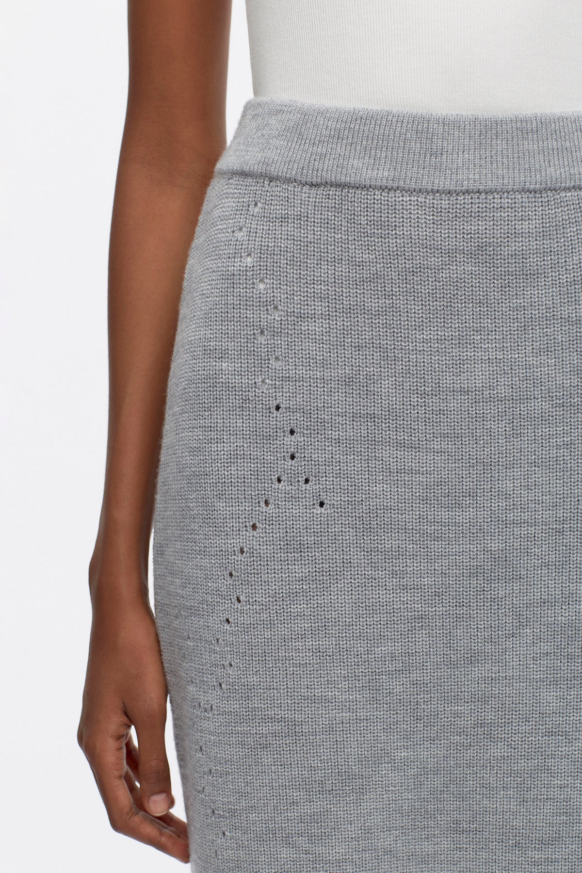 Women's Maadi Skirt in Heather Grey