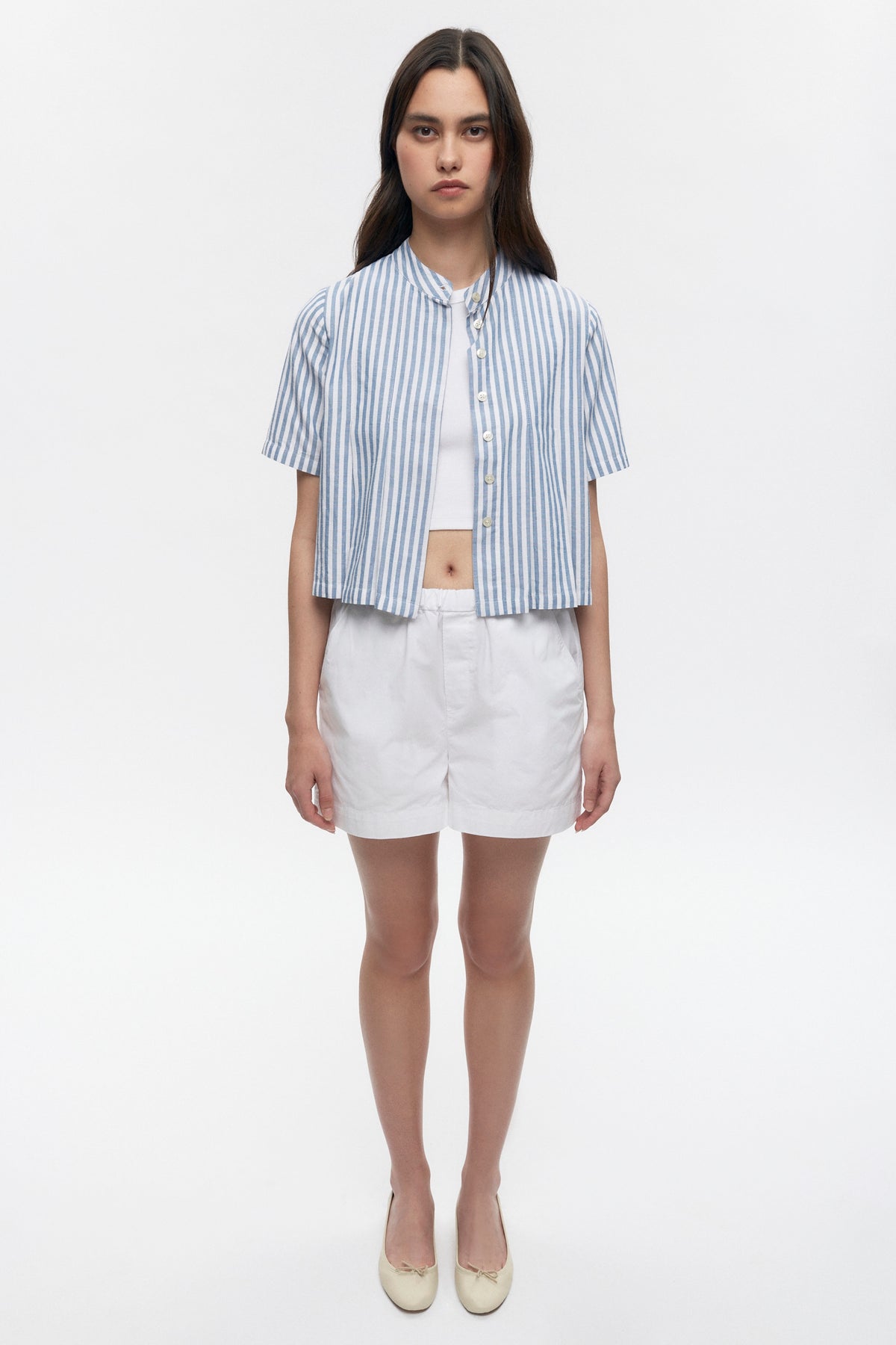 Short à enfiler Merire pour femmes en blanc