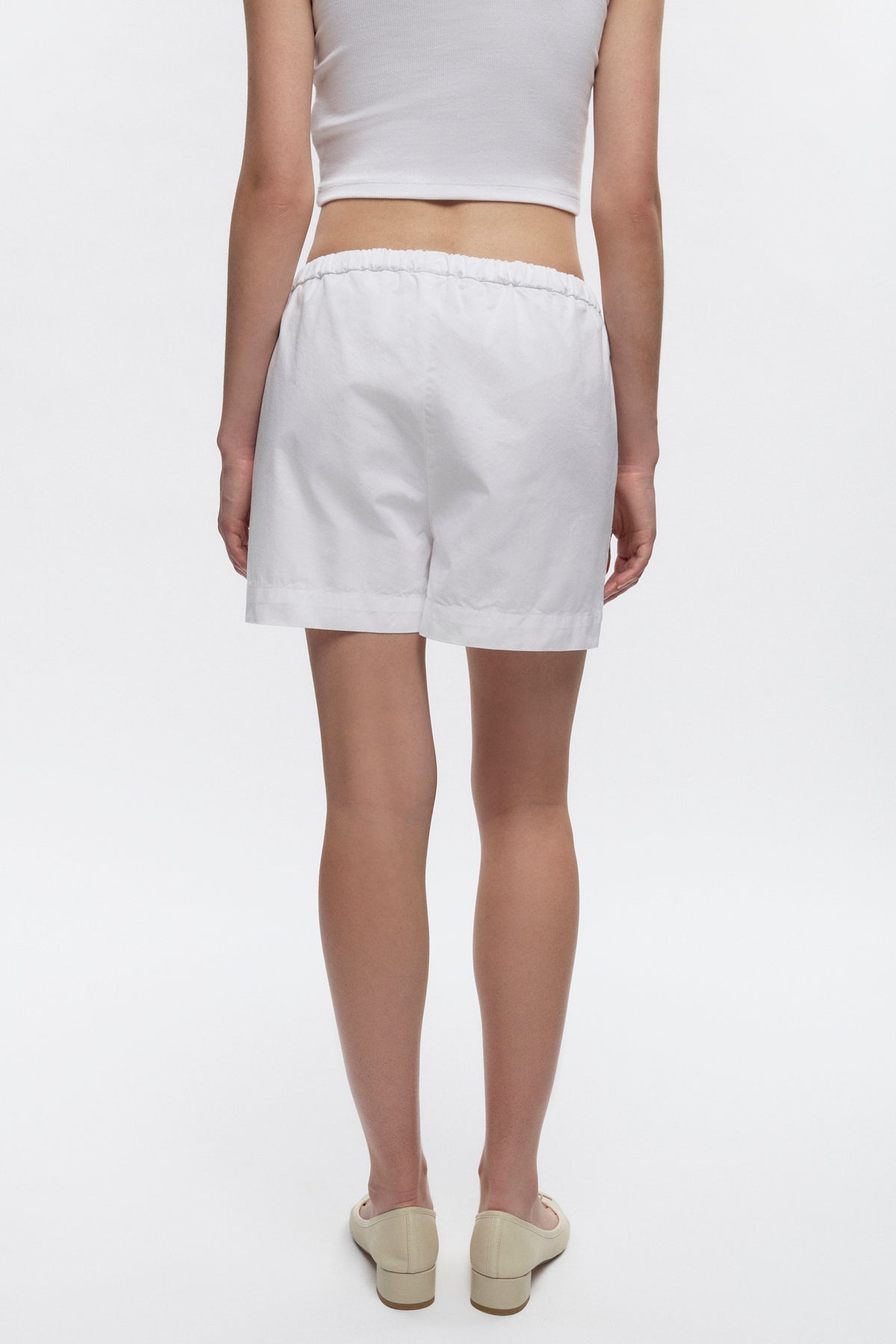Short à enfiler Merire pour femmes en blanc