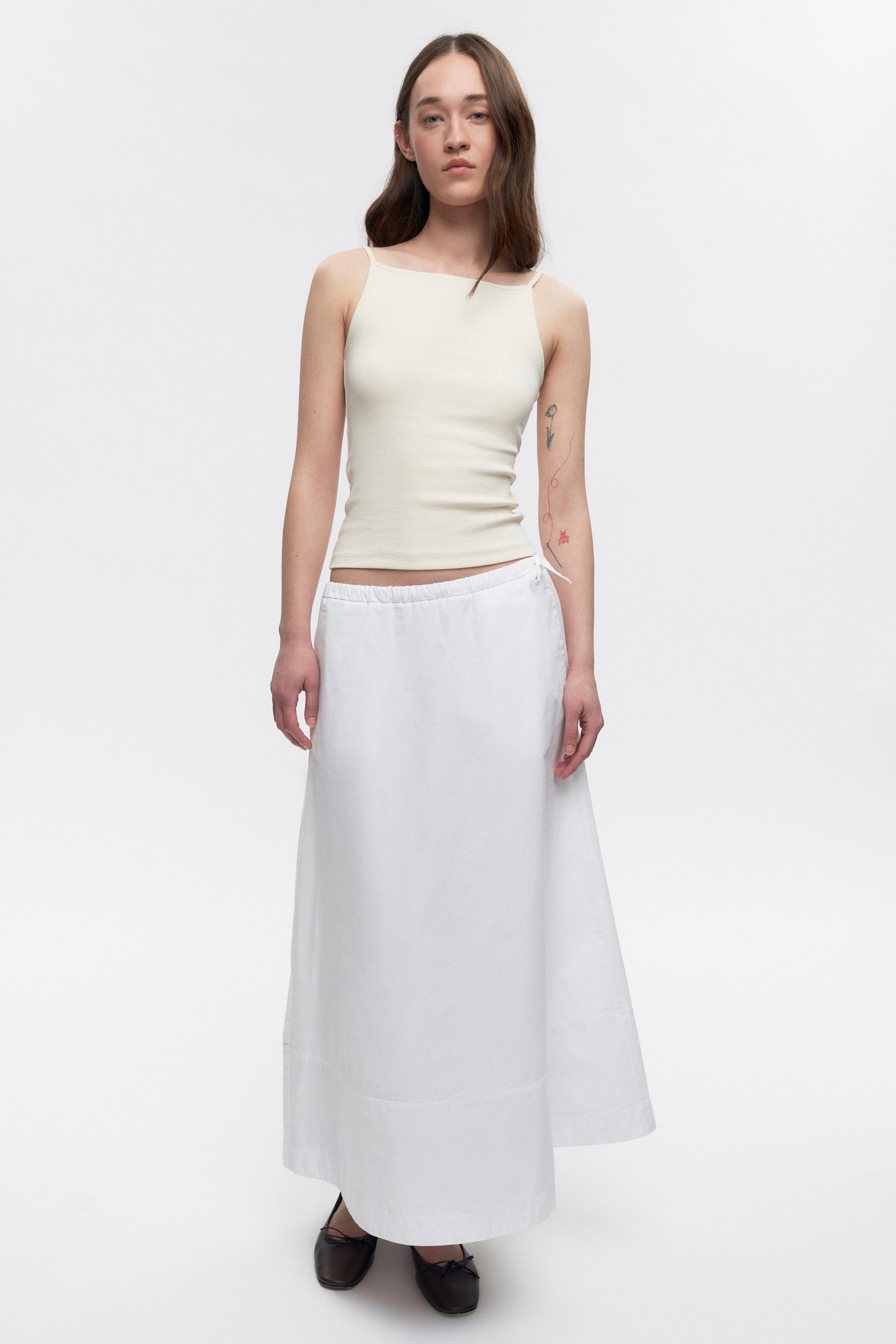 Jupe à enfiler Merire pour femmes en blanc