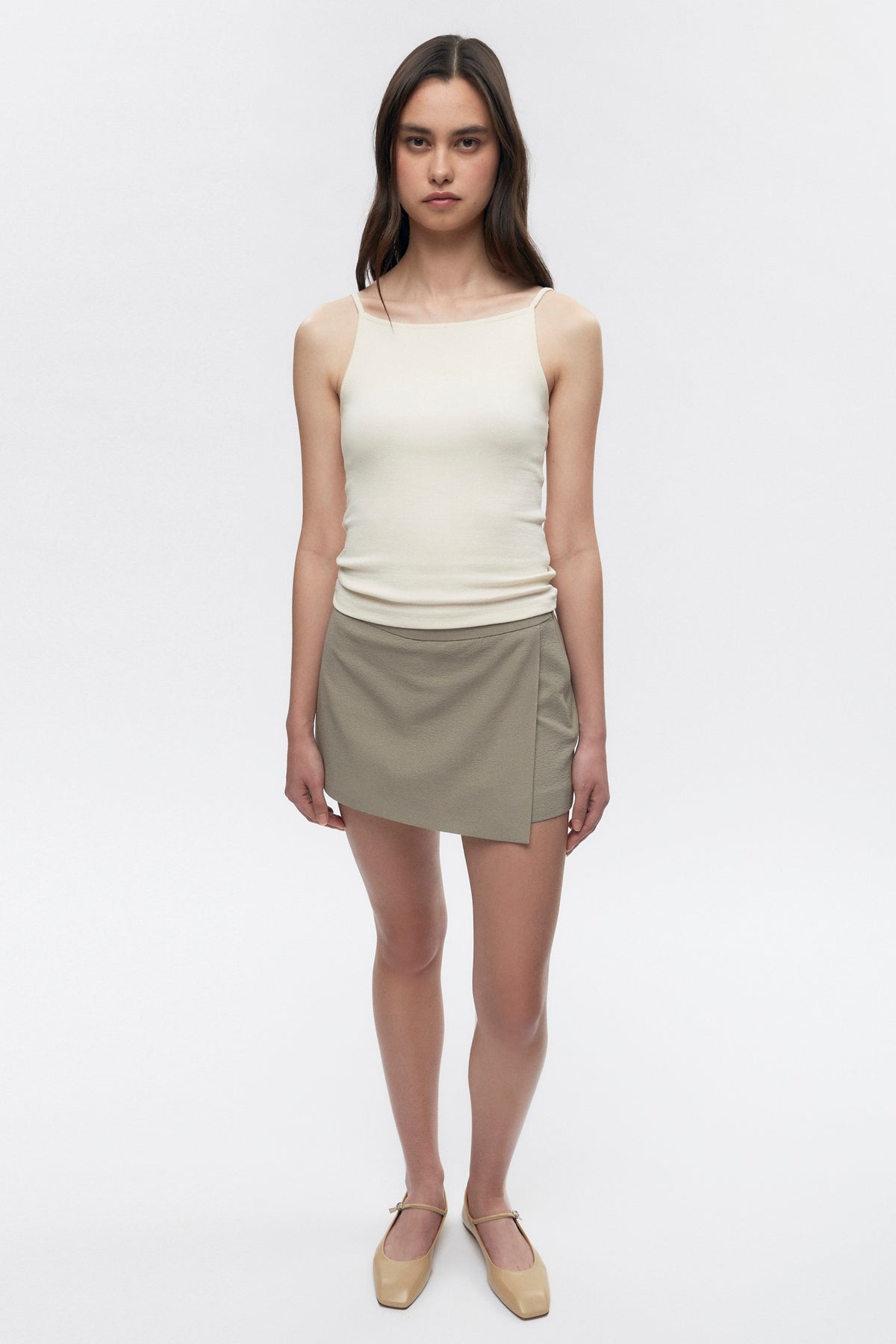Jupe-short Merit pour femme en dune Grass