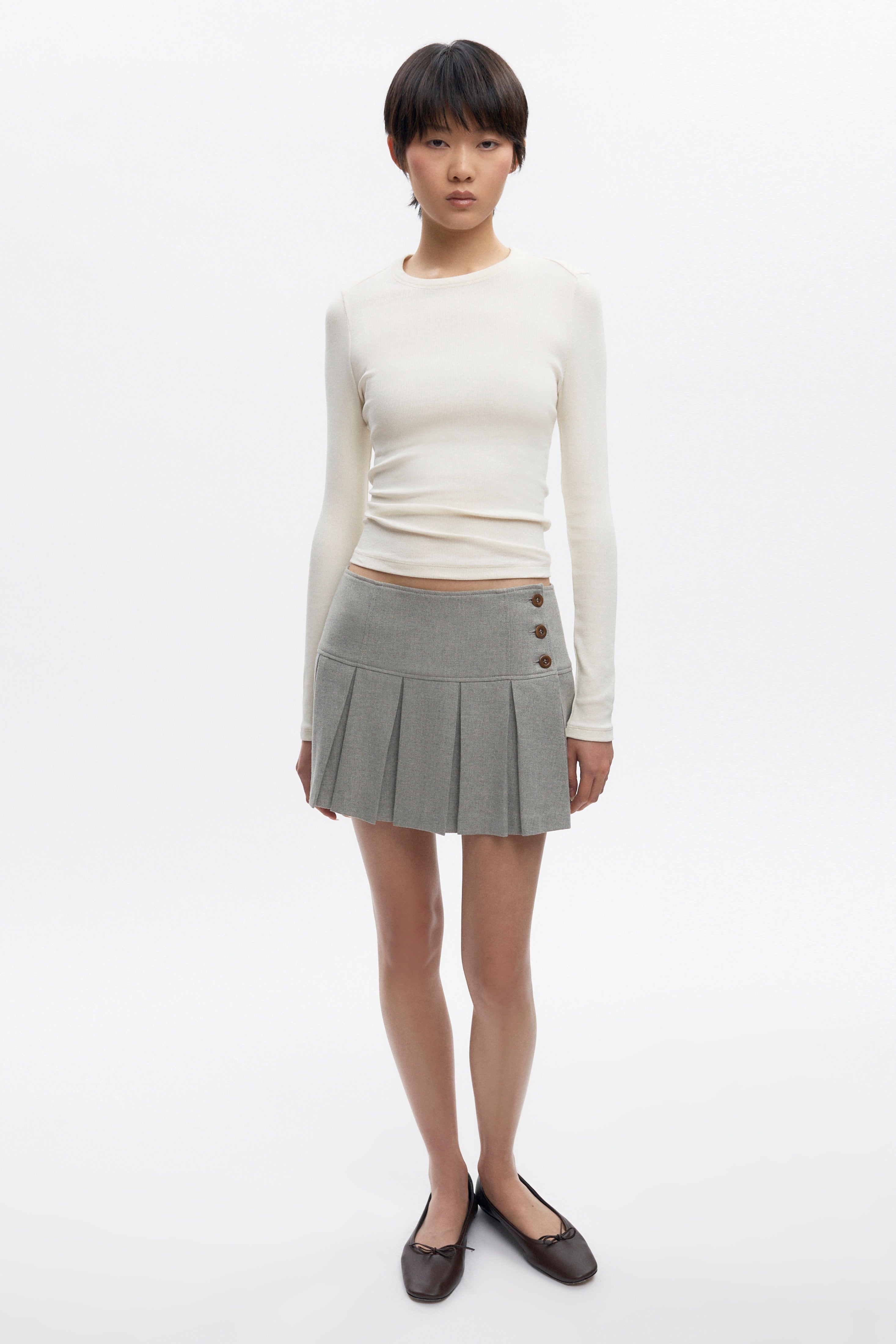 Women's Nadia Low Rise Mini Skirt in Dove